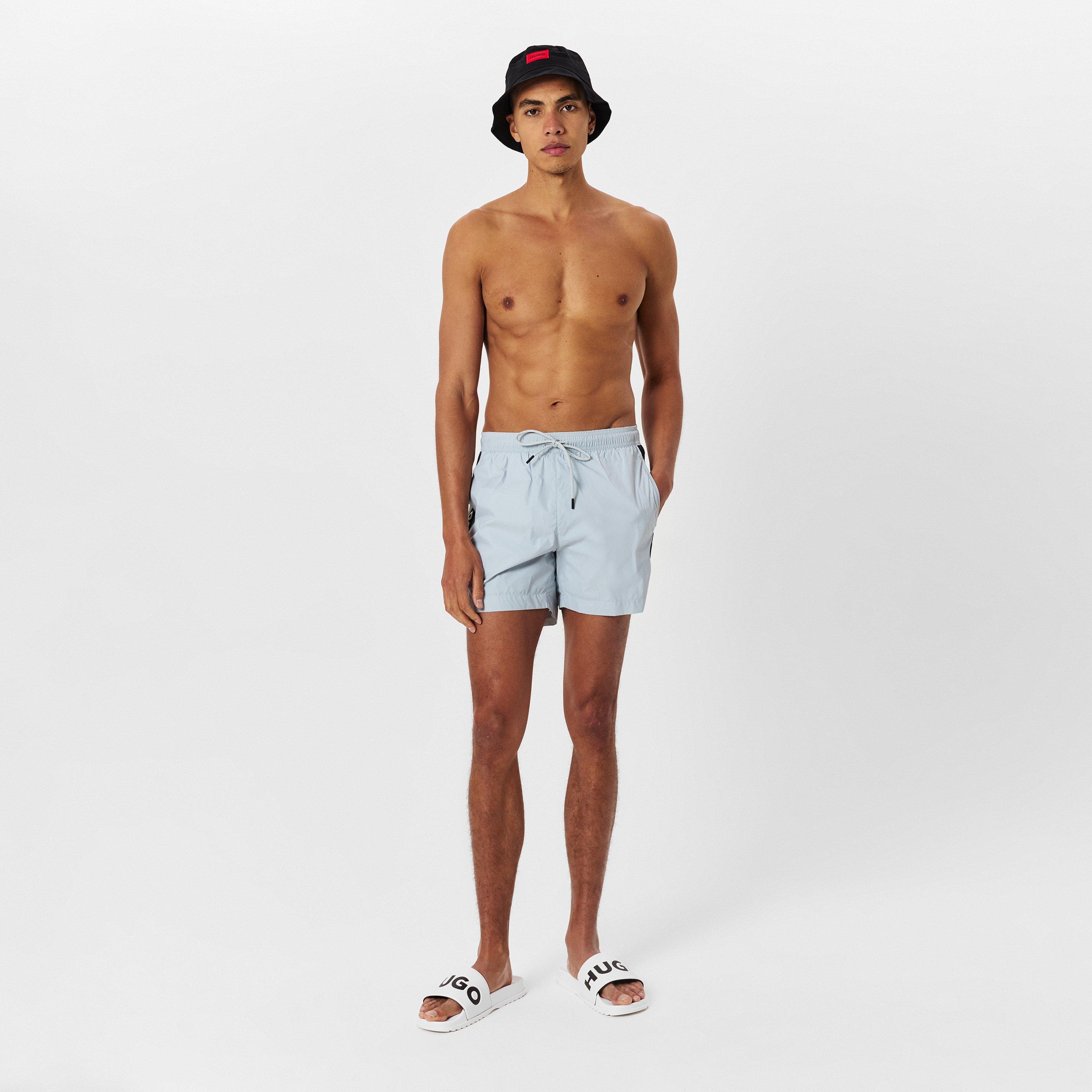 Grey 050 - Hugo - Fab Swim Shorts - 6