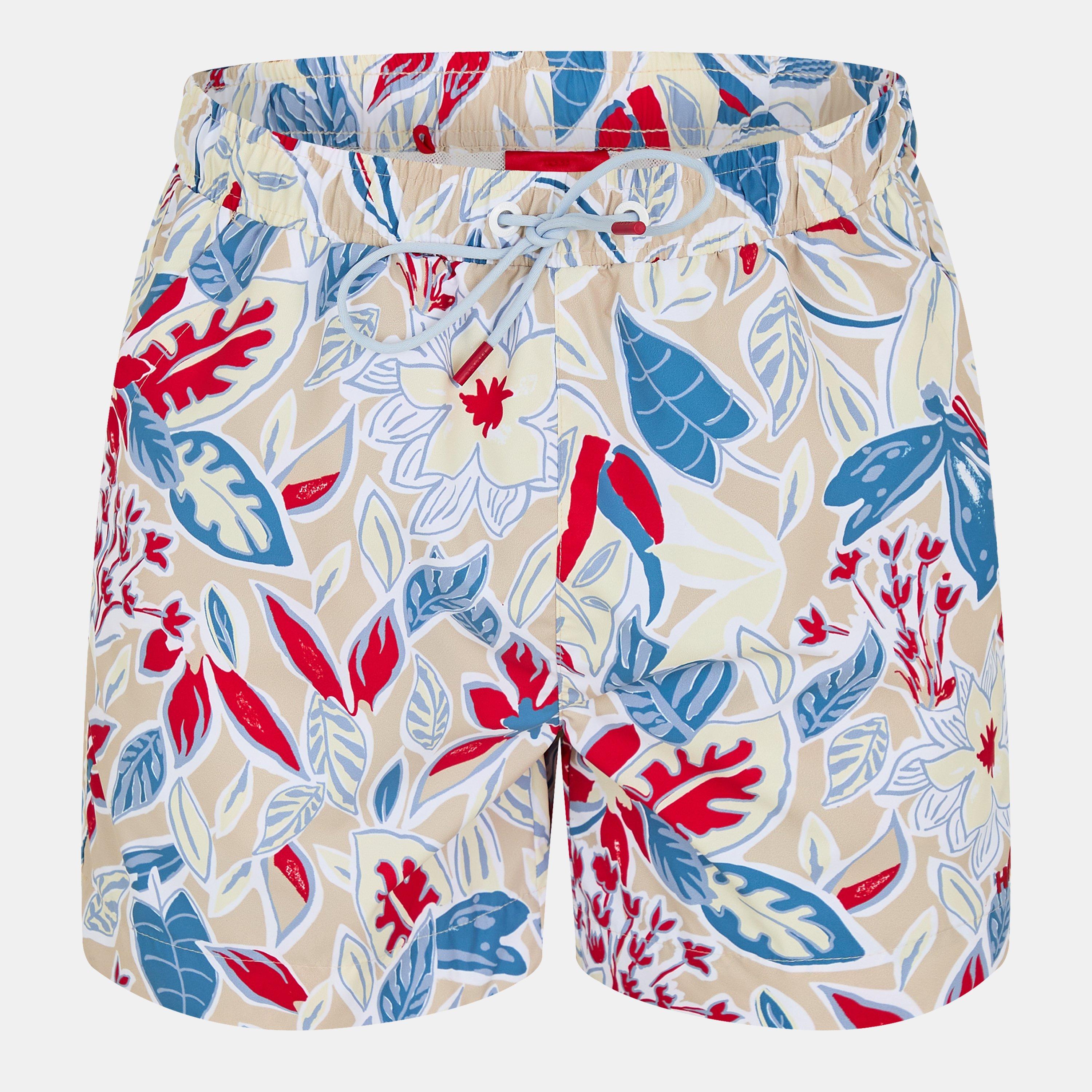 White 103 - Hugo - Men's CALALA Quick-Drying Mesh Lined Swim Shorts - 1