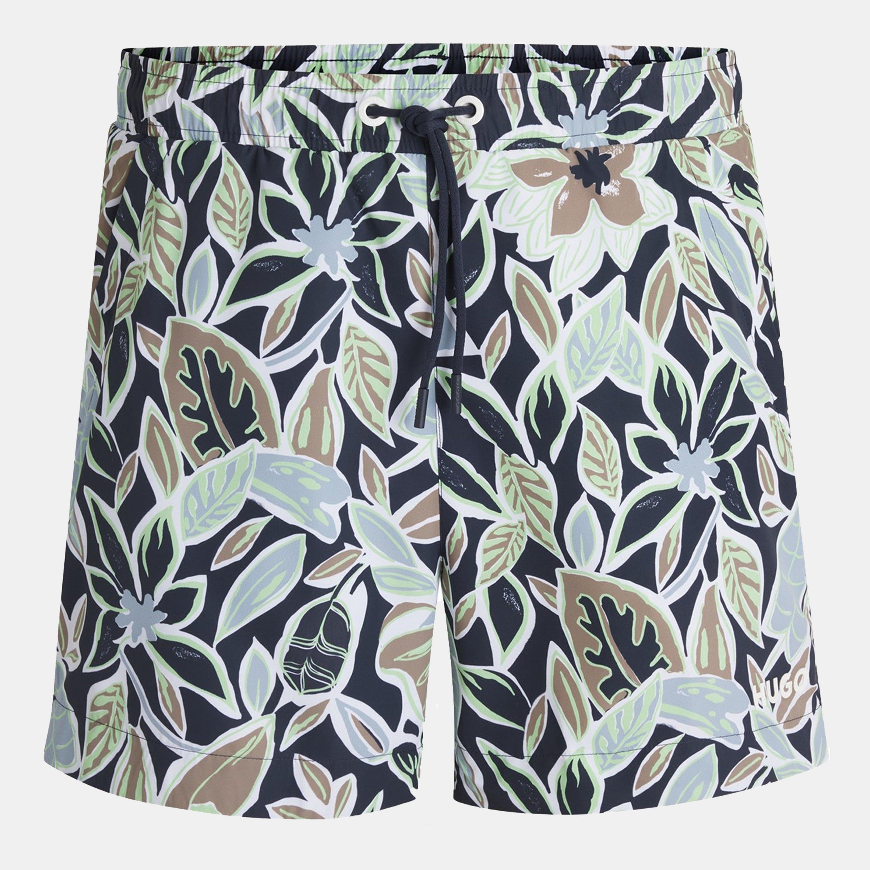 Hugo Men's Calala Quick-Drying Mesh Lined Swim Shorts - Navy 410 - M