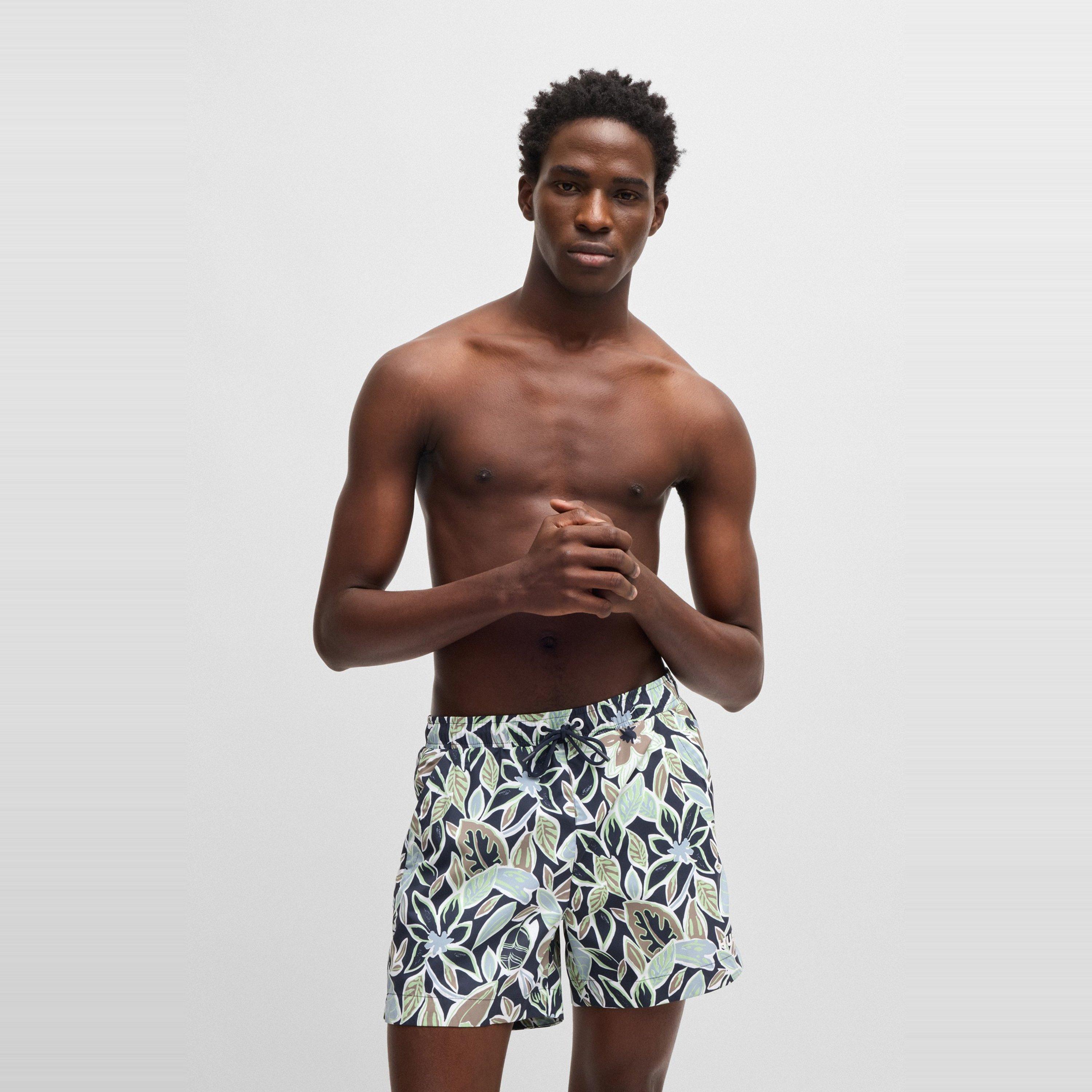 Navy 410 - Hugo - Men's CALALA Quick-Drying Mesh Lined Swim Shorts - 2