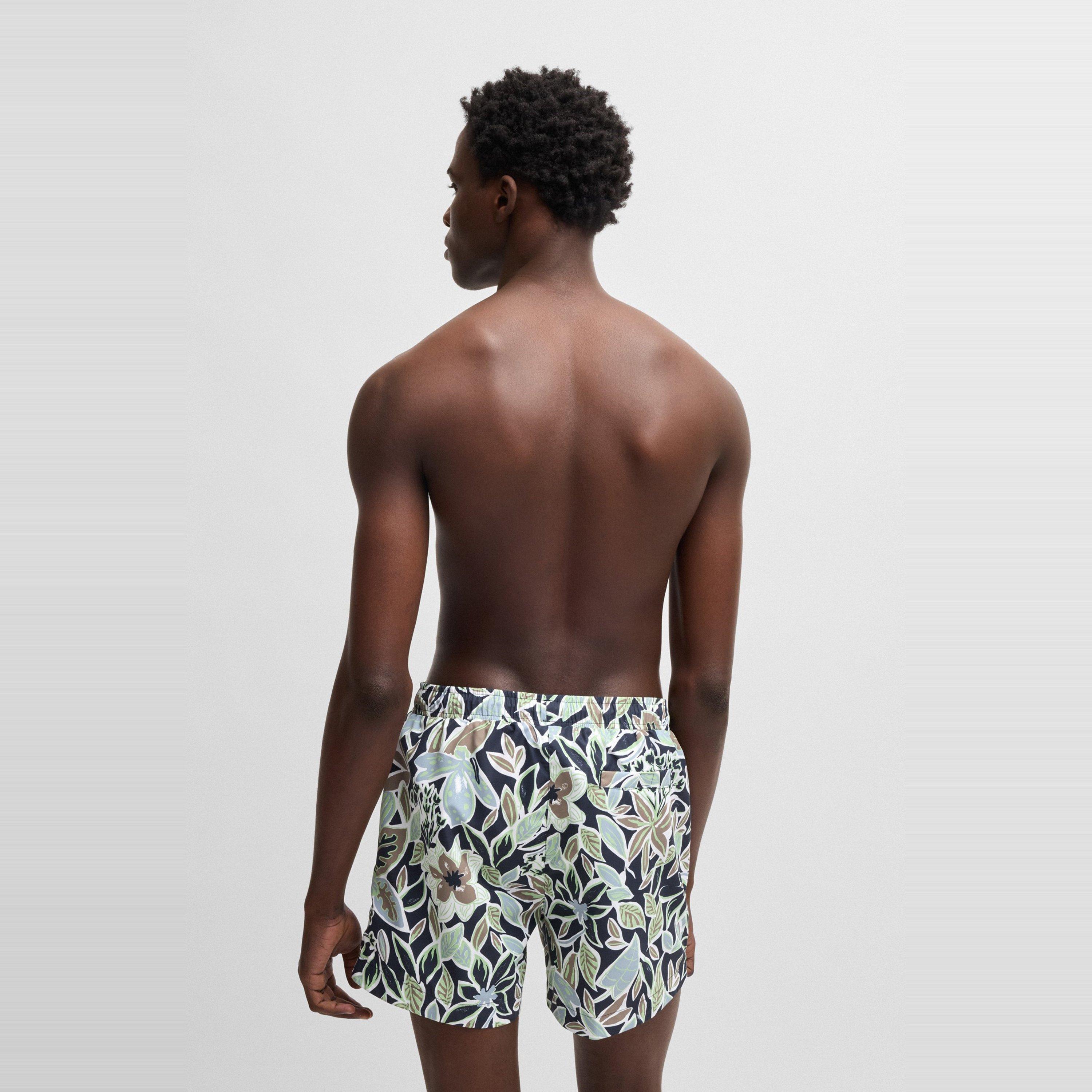 Navy 410 - Hugo - Men's CALALA Quick-Drying Mesh Lined Swim Shorts - 3