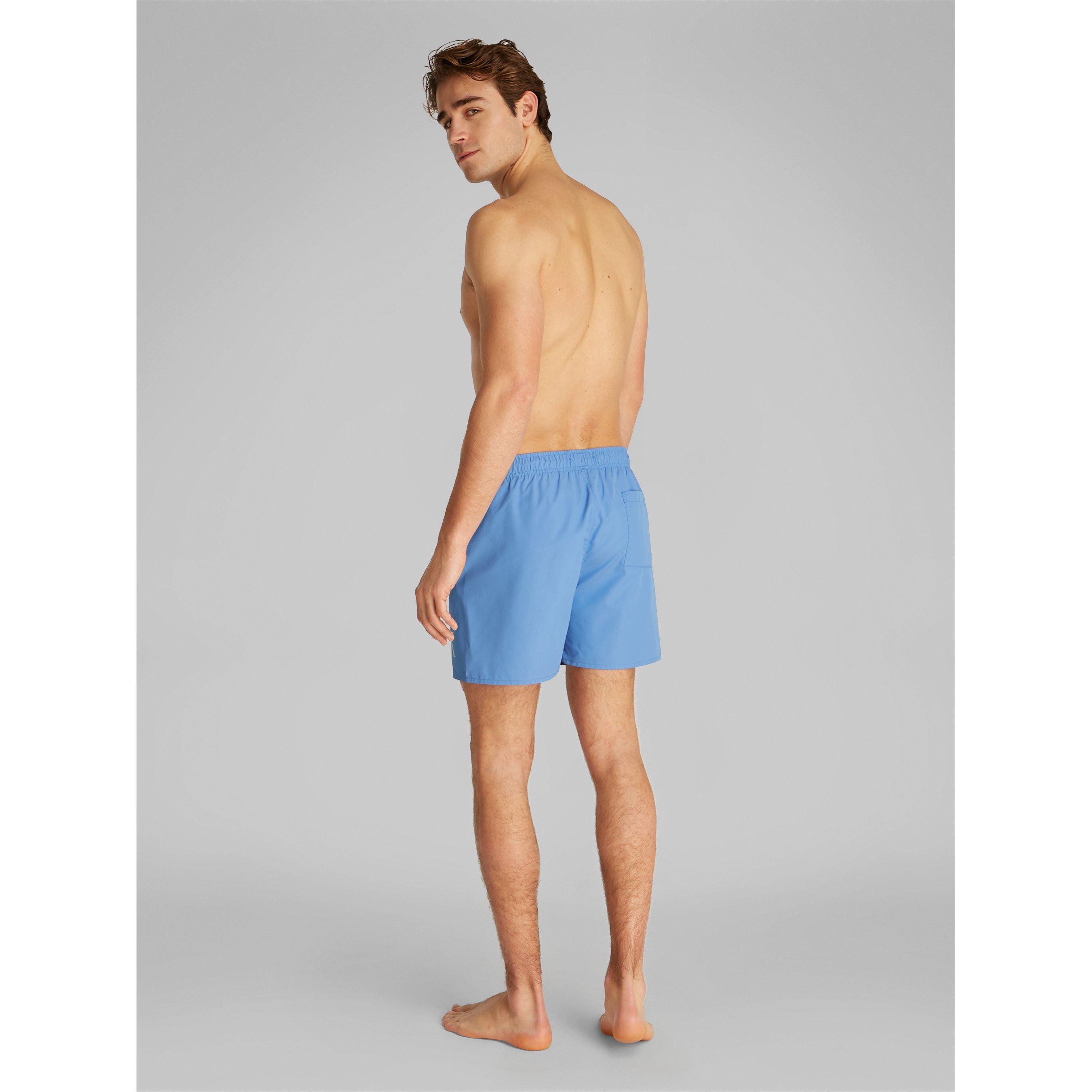 Glacier - Calvin Klein - Men's Medium Drawstring Quick-Drying Mid-Length Swim Shorts - 5