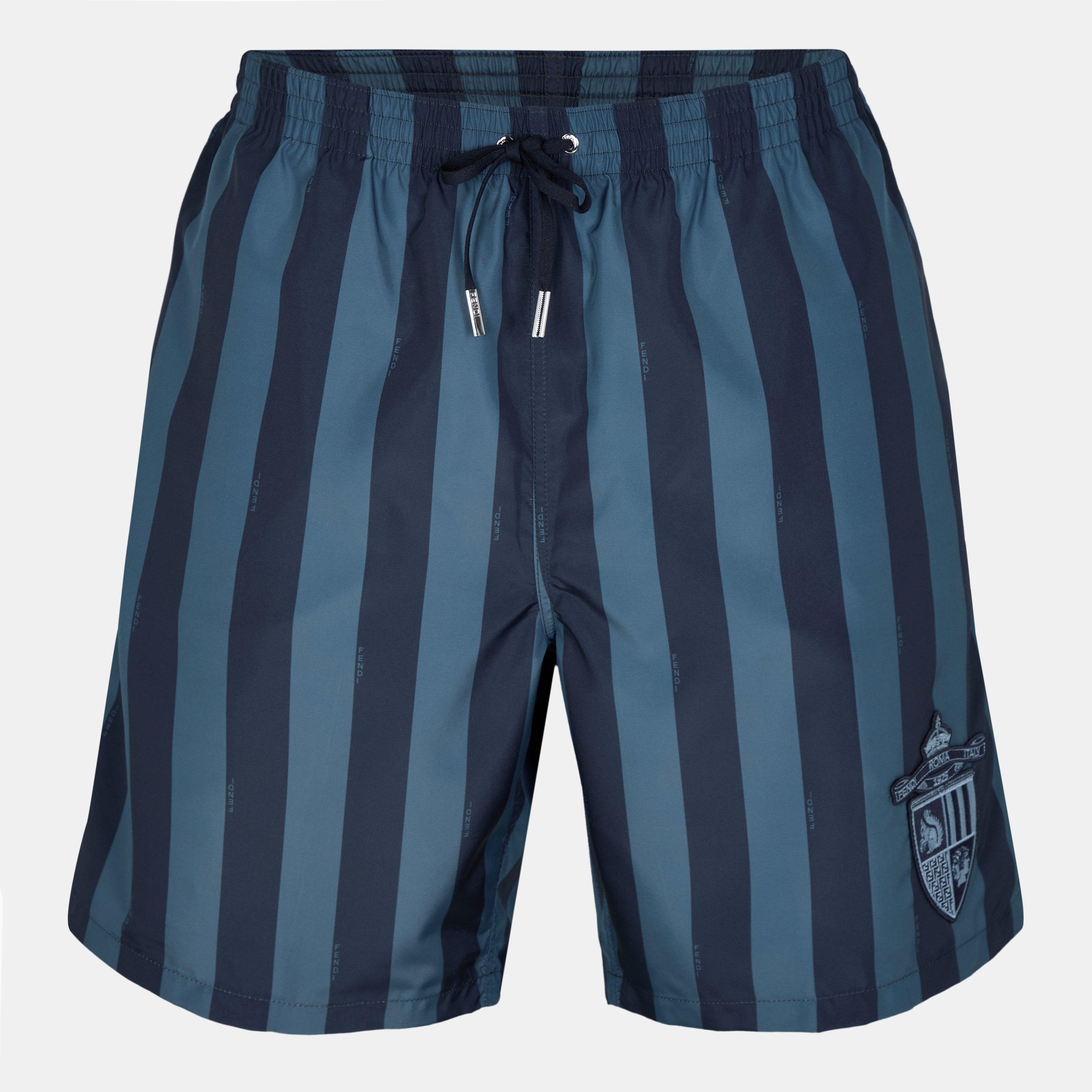 Fendi Crest Swim Shorts - Blue - Size S (46)