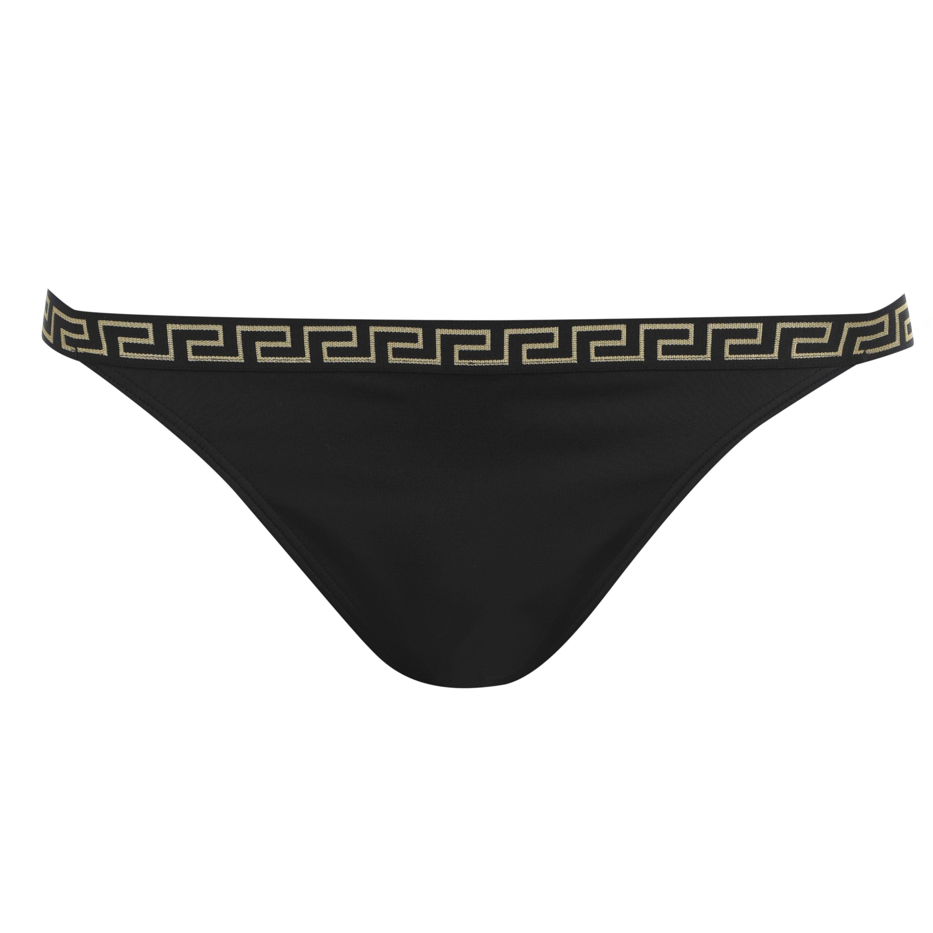 Black A1008 - Versace Icon - Women's Slim Tape Bikini Briefs - 1