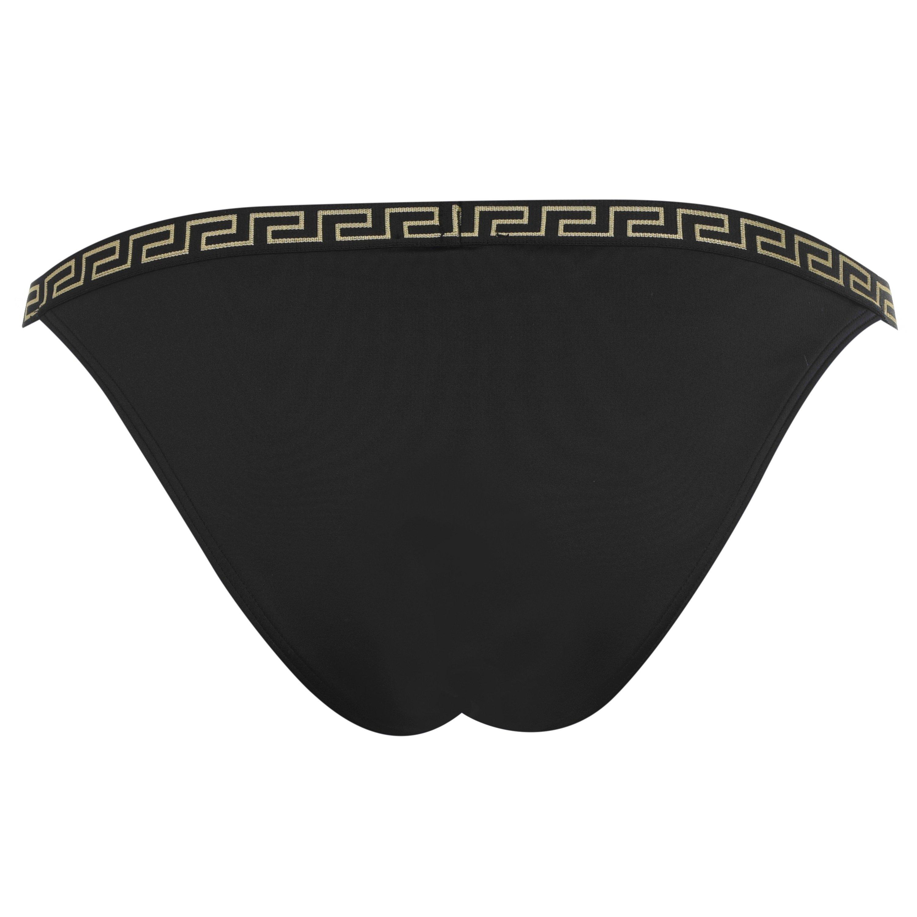 Black A1008 - Versace Icon - Women's Slim Tape Bikini Briefs - 2