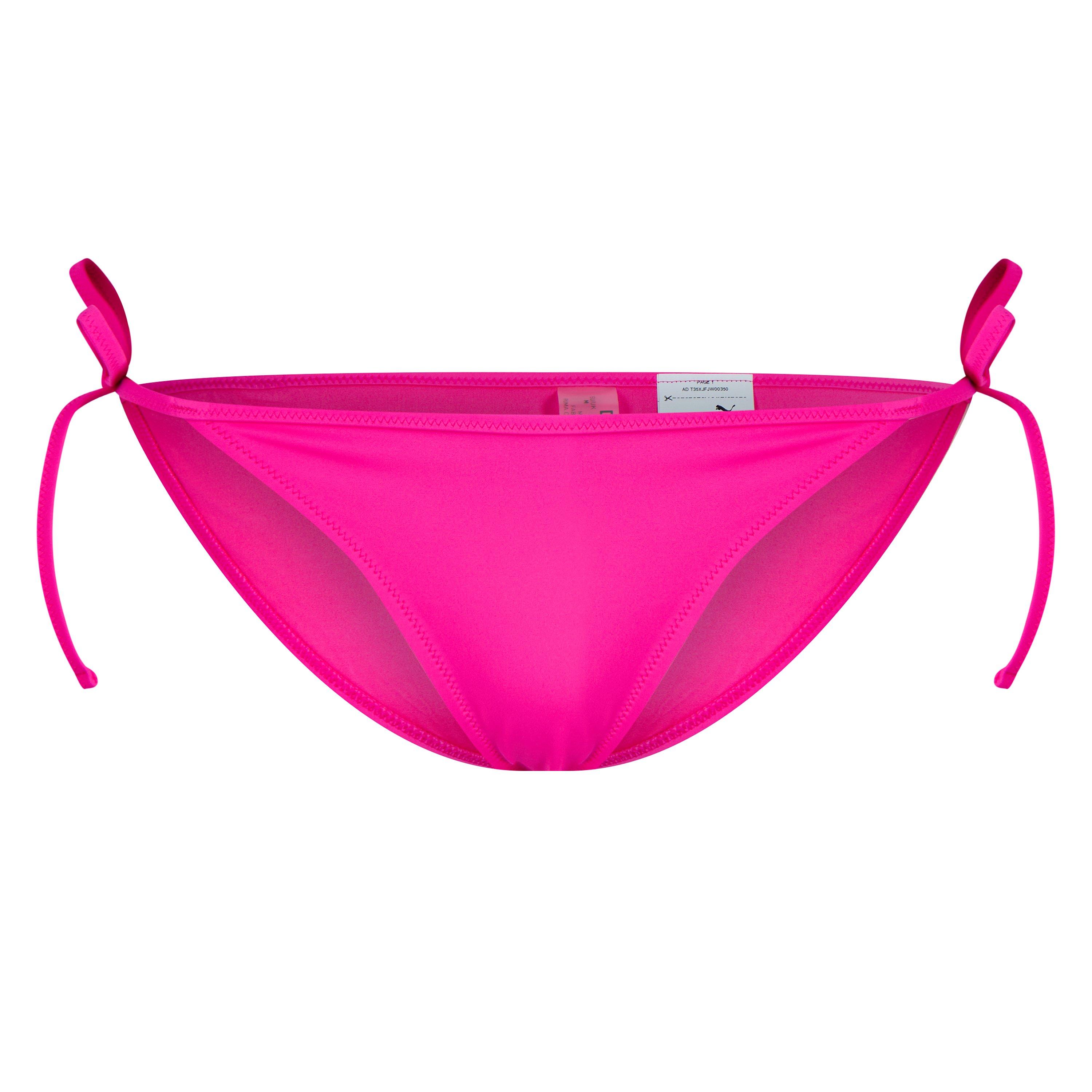 Puma Women's String Bikini Bottoms - Neon Pink - 14 (L)