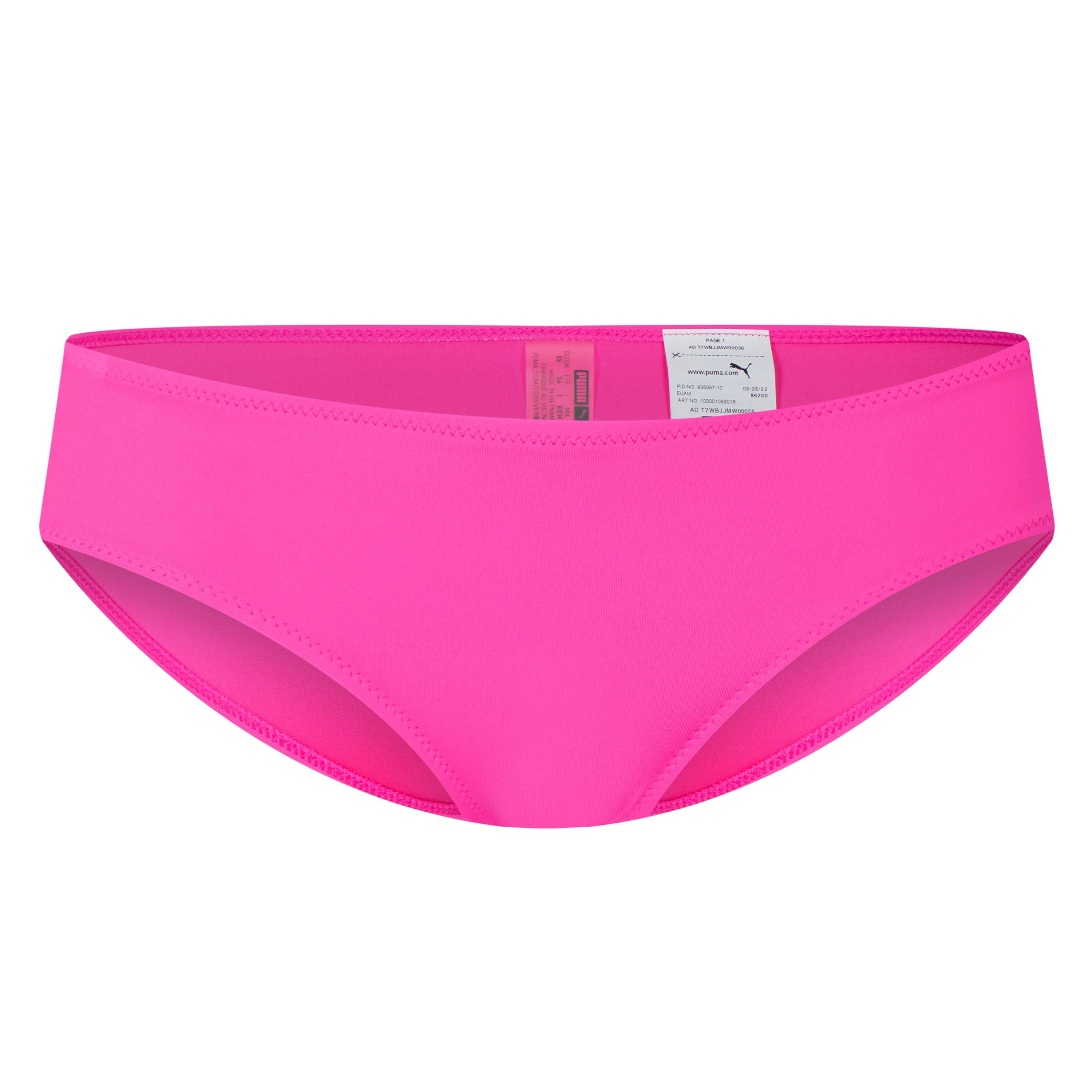 Puma Women's Swim Hipster Briefs - Neon Pink - 16 (XL)
