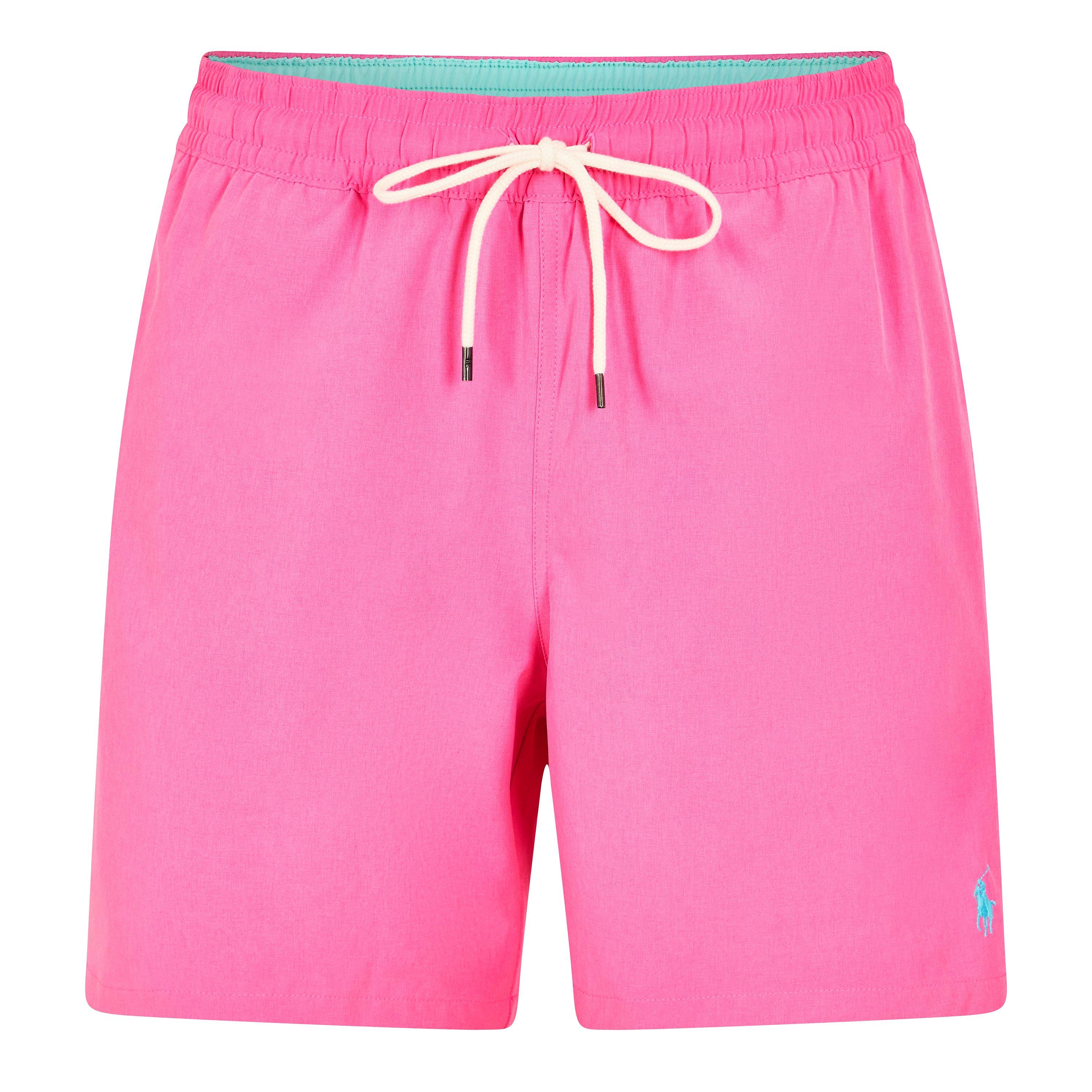 Polo Ralph Lauren Men's Baja Pink Traveller Swim Shorts - L