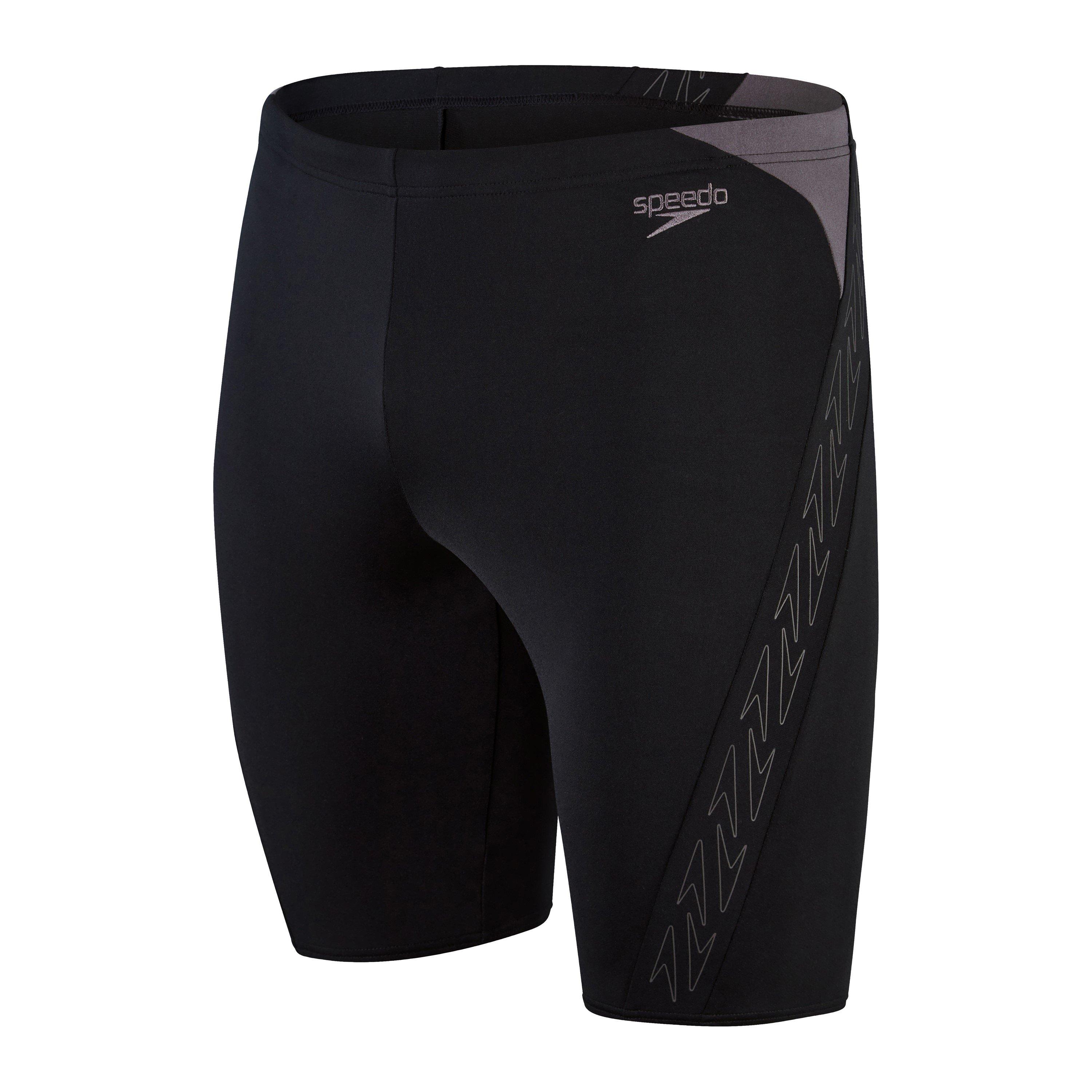Preto/Cinza - Speedo - Hyperboom Jammer Swim Shorts Mens - 1