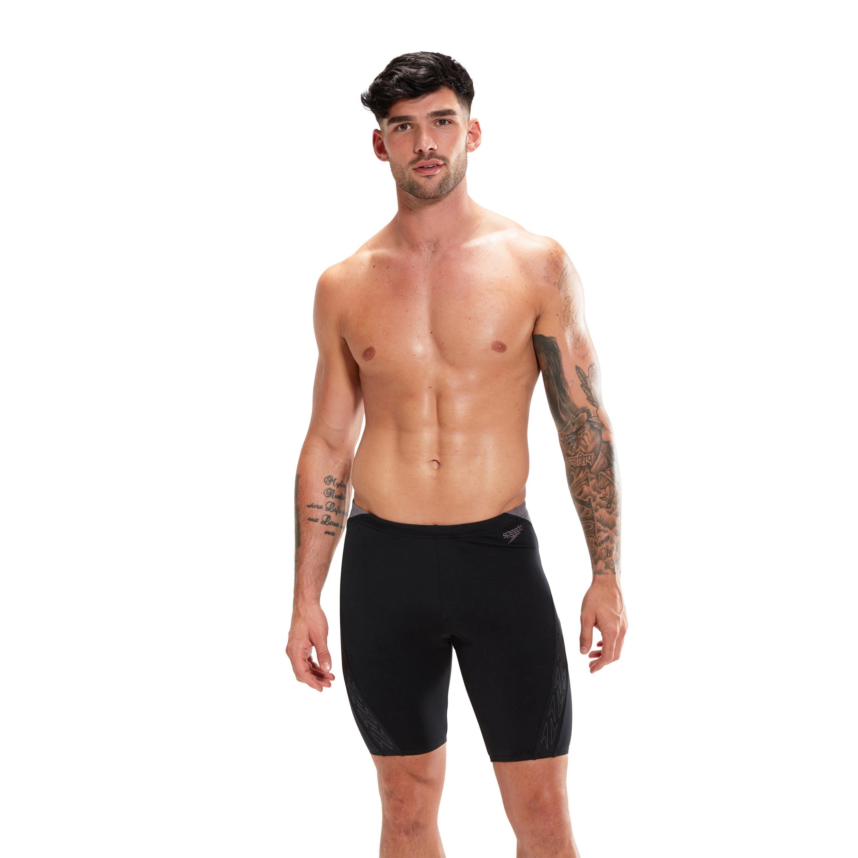 Black/Grey - Speedo - Hyperboom Jammer Swim Shorts Mens - 2