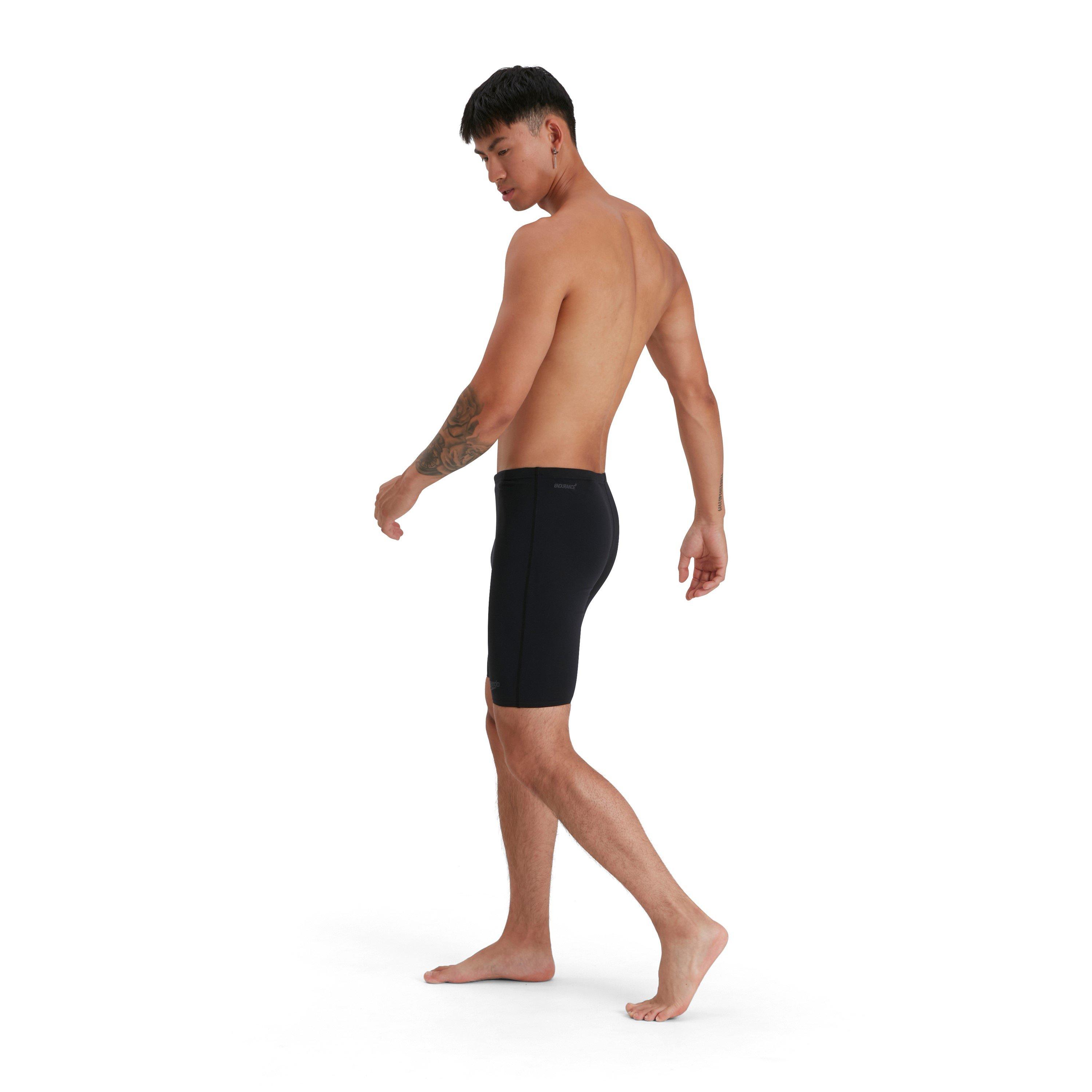 Crna - Speedo - Endurance Plus Swimming Jammers Mens - 2