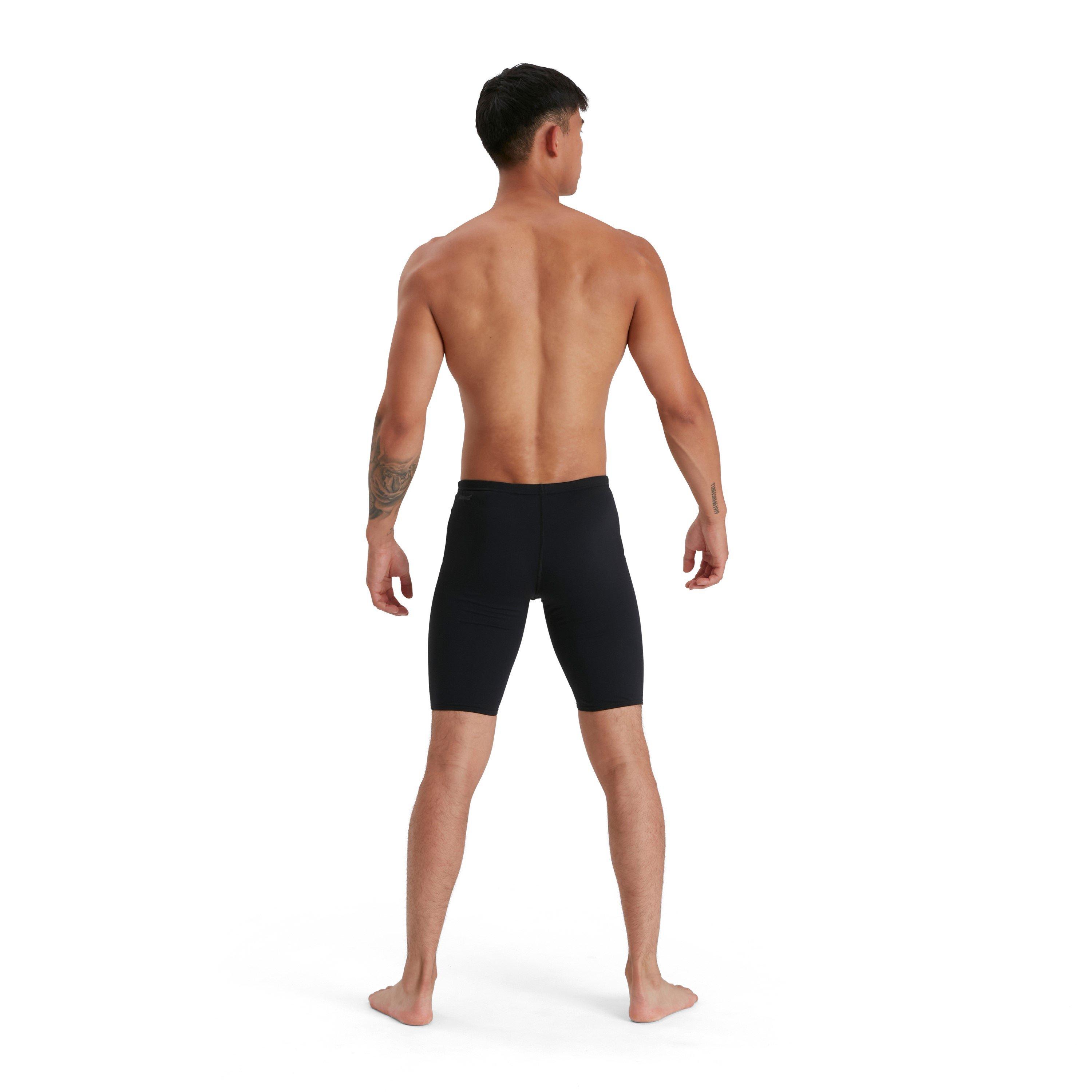 Crna - Speedo - Endurance Plus Swimming Jammers Mens - 3