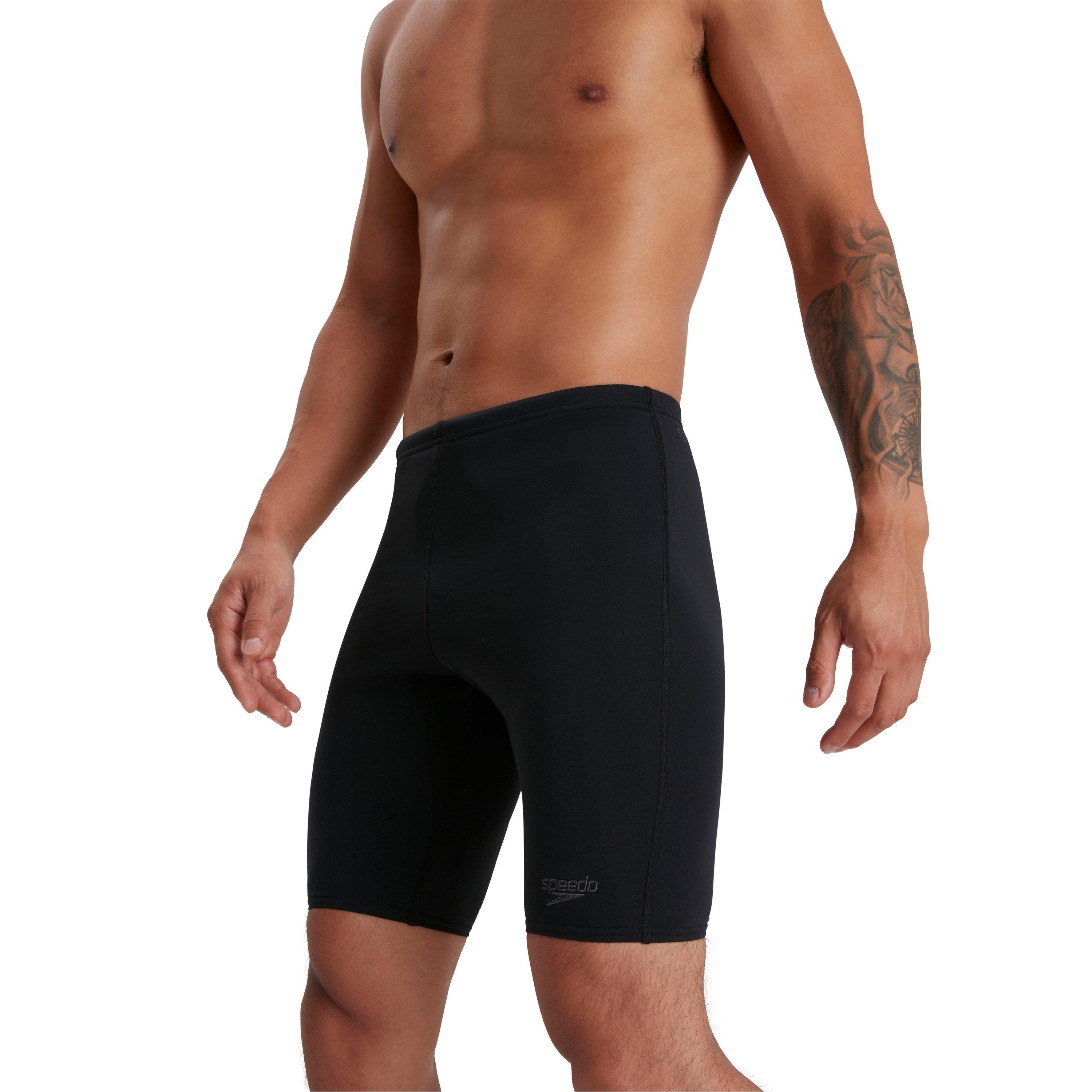 Crna - Speedo - Endurance Plus Swimming Jammers Mens - 4