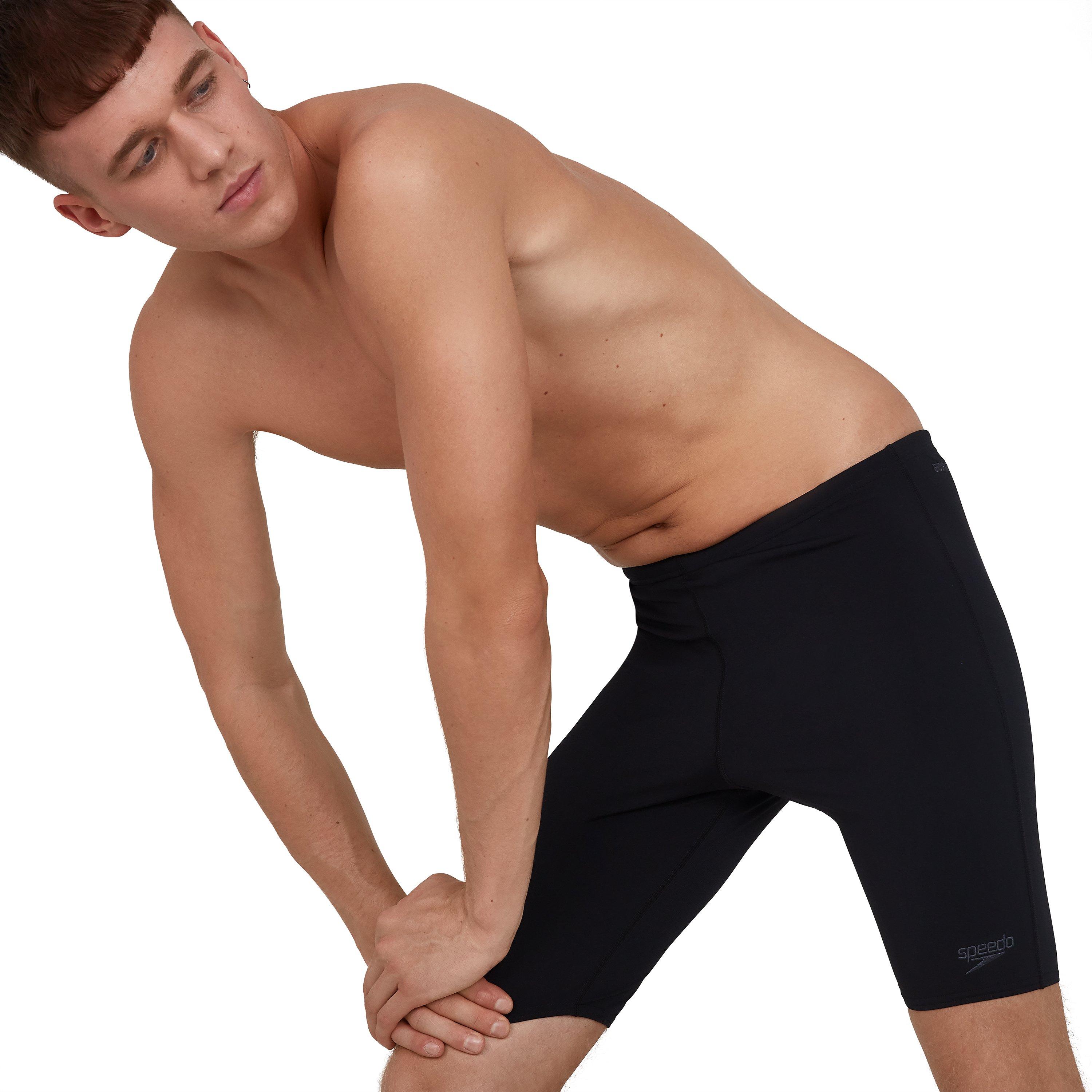 Crna - Speedo - Endurance Plus Swimming Jammers Mens - 6
