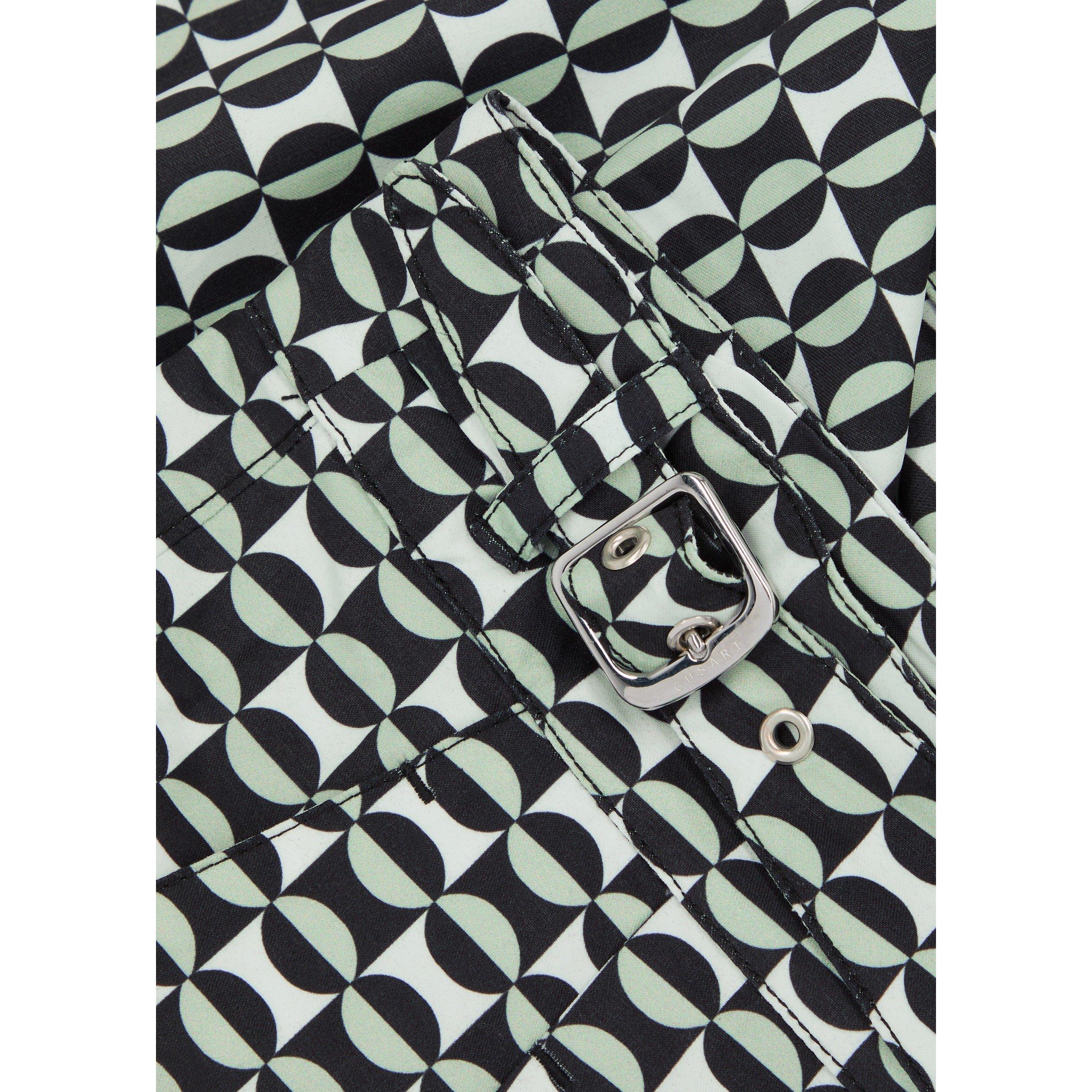 BLACK - Gusari - GUSARI LONDON PRINT SWIM SHORT - 4