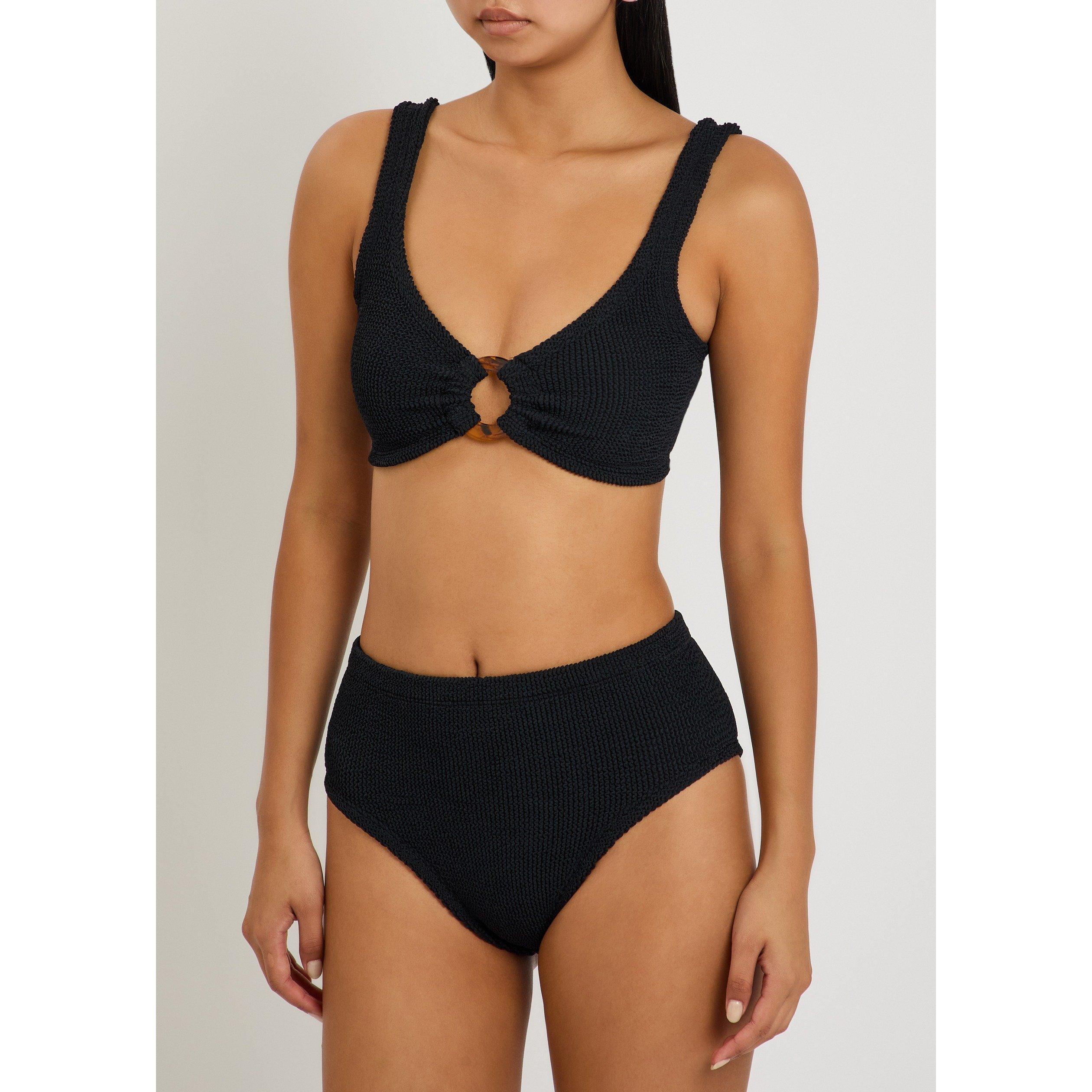 BLACK - Hunza G - BK NADINE BIKINI  FABRIC HOOP - 2