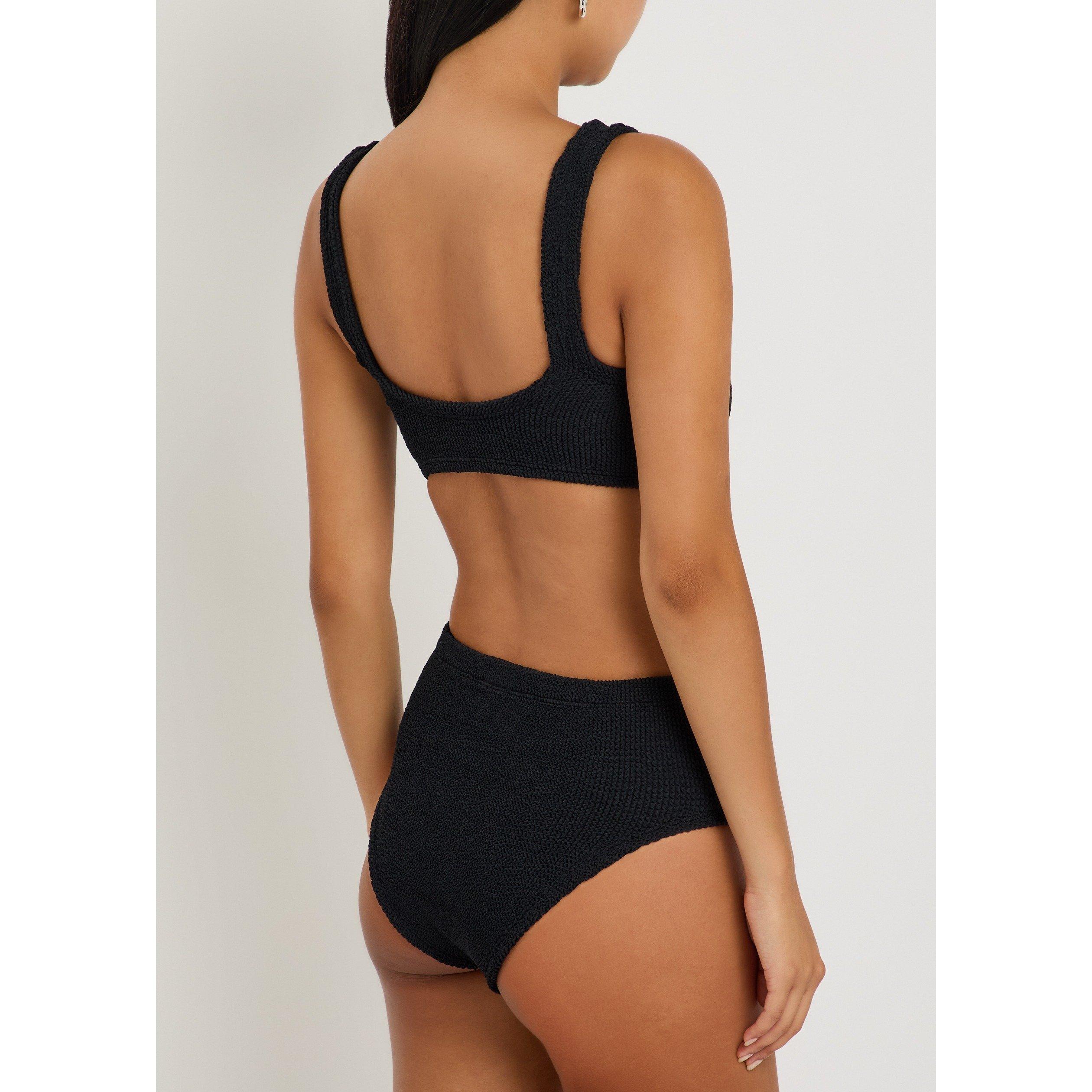 BLACK - Hunza G - BK NADINE BIKINI  FABRIC HOOP - 3