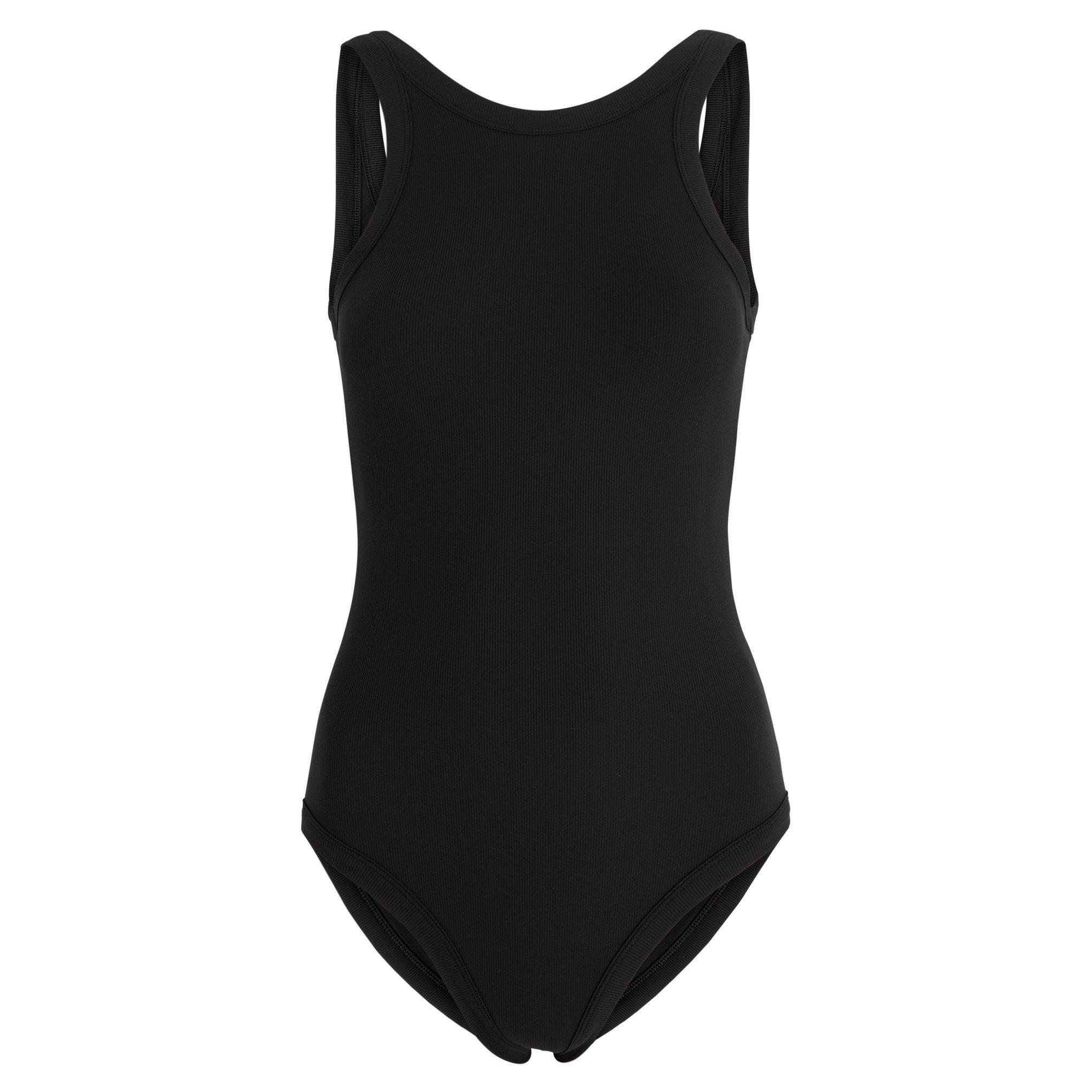 BLACK - Toteme - CURVED RIB SWIMSUIT