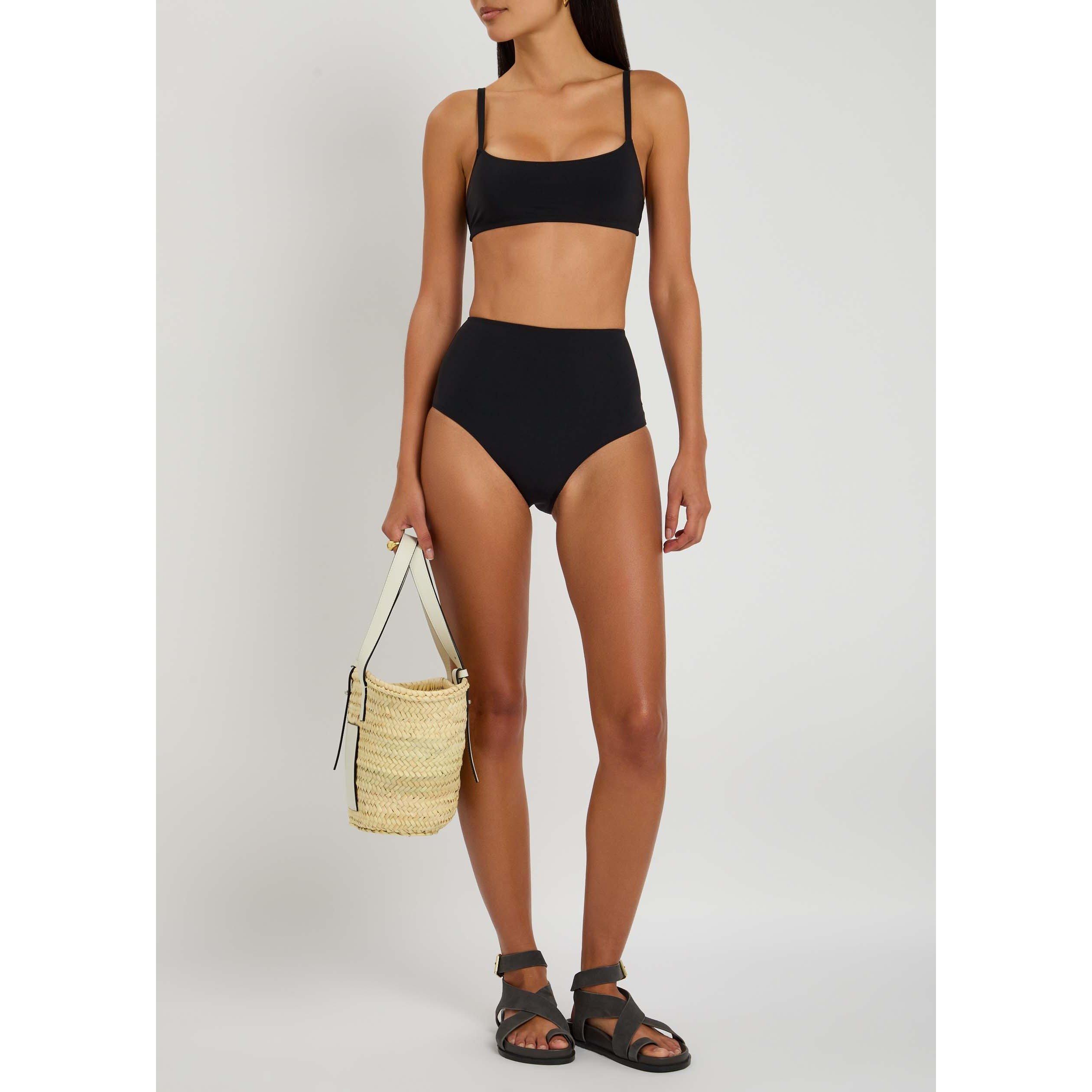 BLACK - Lido - Women's Undici High-Waisted Top and Briefs Bikini Set - 5