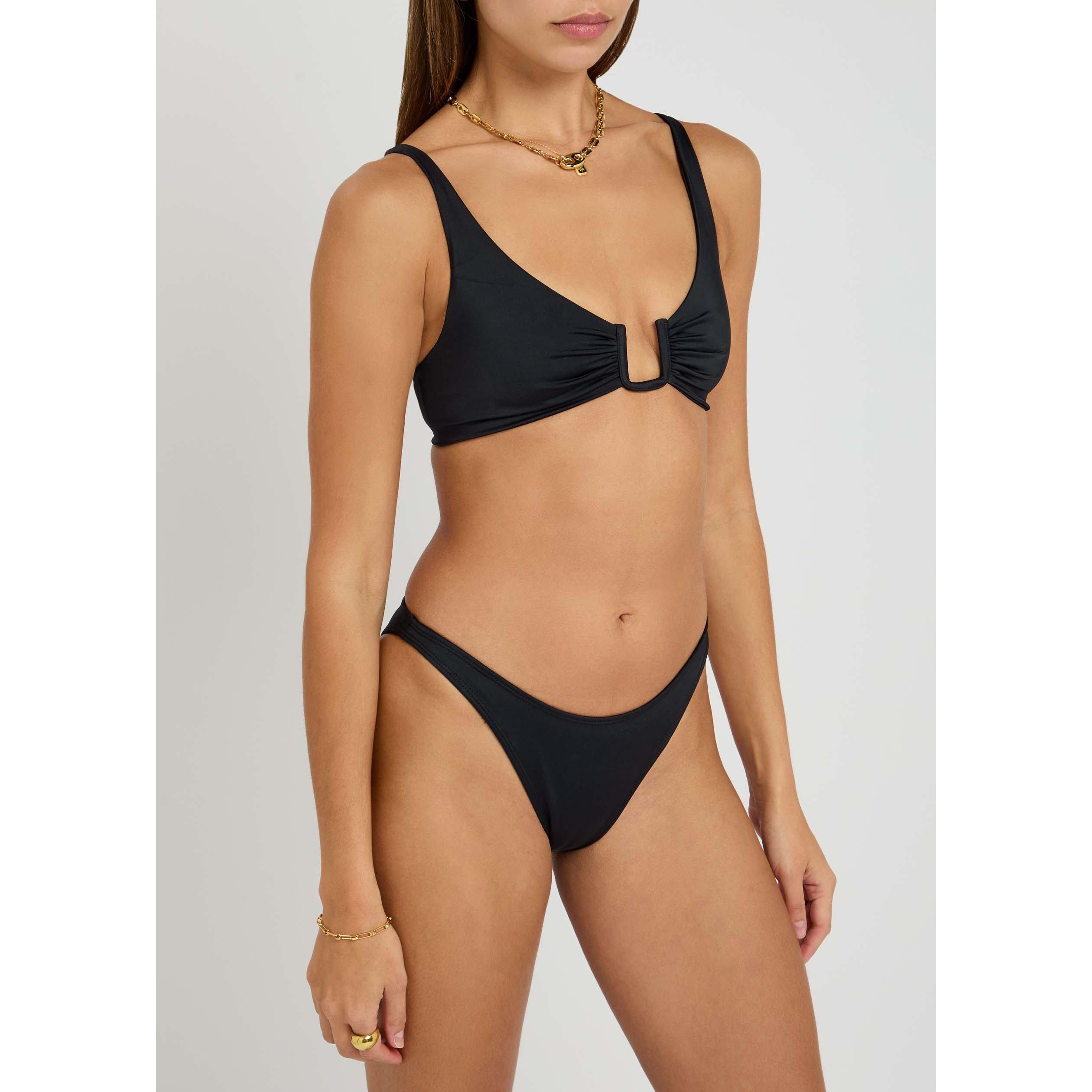 BLACK - Away That Day - Women's Maui High Leg Bikini Bottom - 2