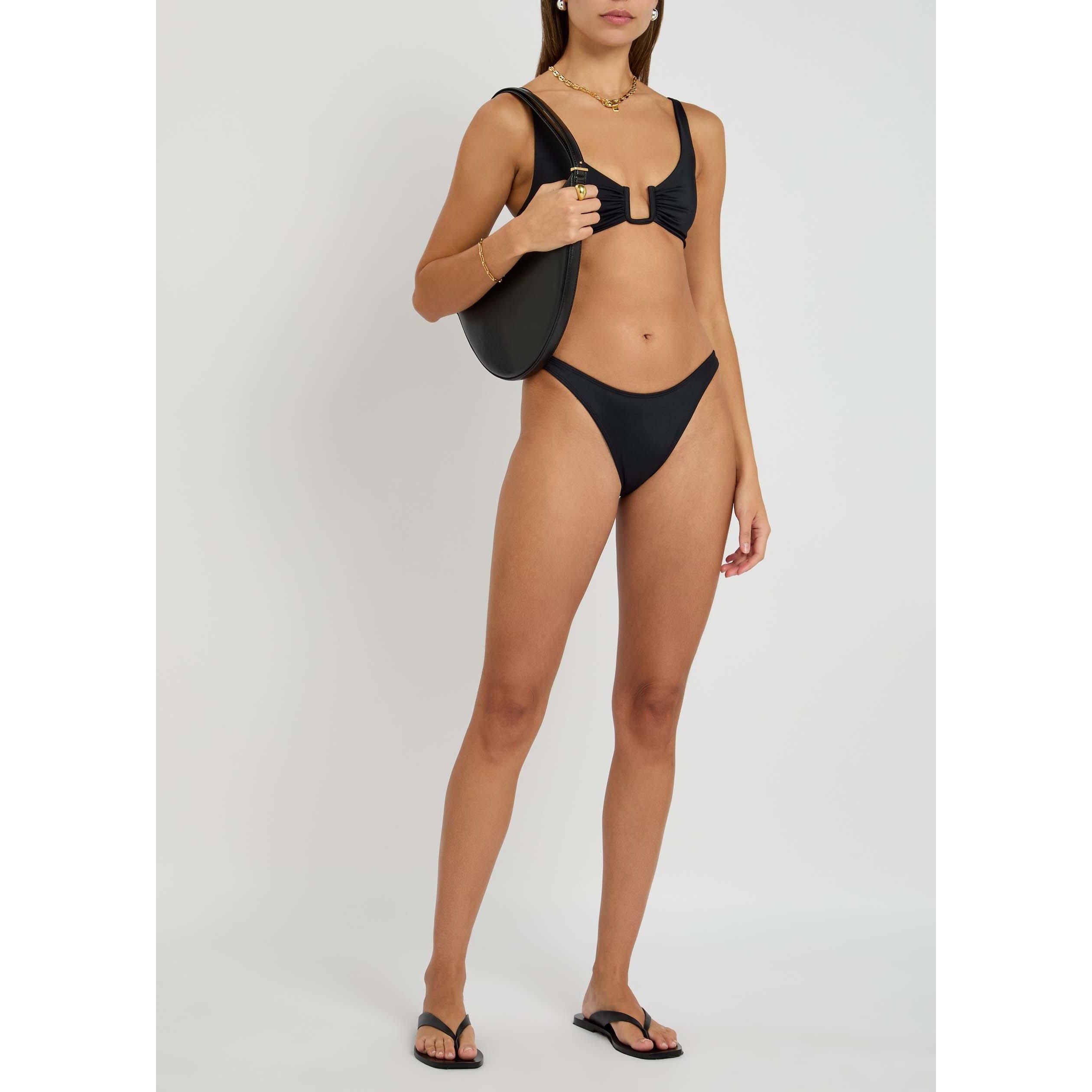 BLACK - Away That Day - Women's Maui High Leg Bikini Bottom - 5