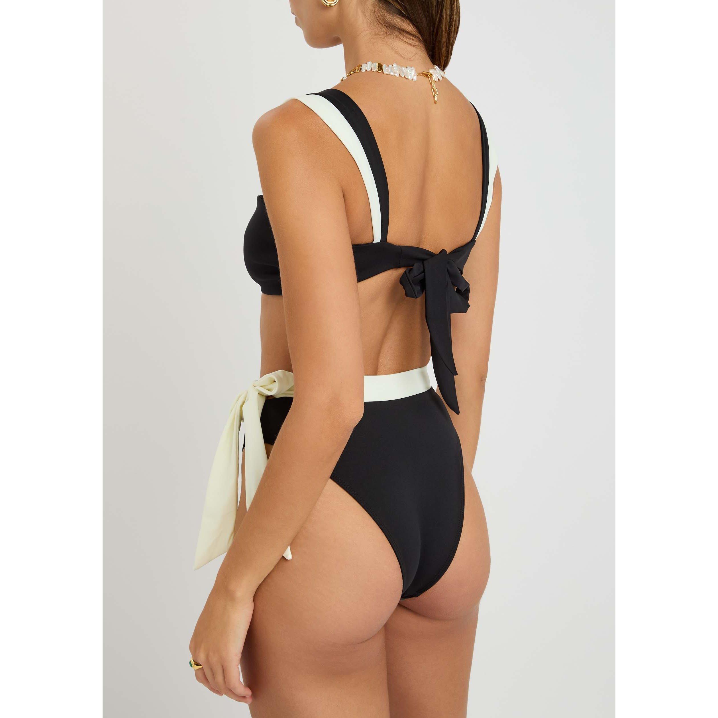 BLACK AND OTHER - Away That Day - Women's Tahiti High-Waisted Bikini Bottoms - 3