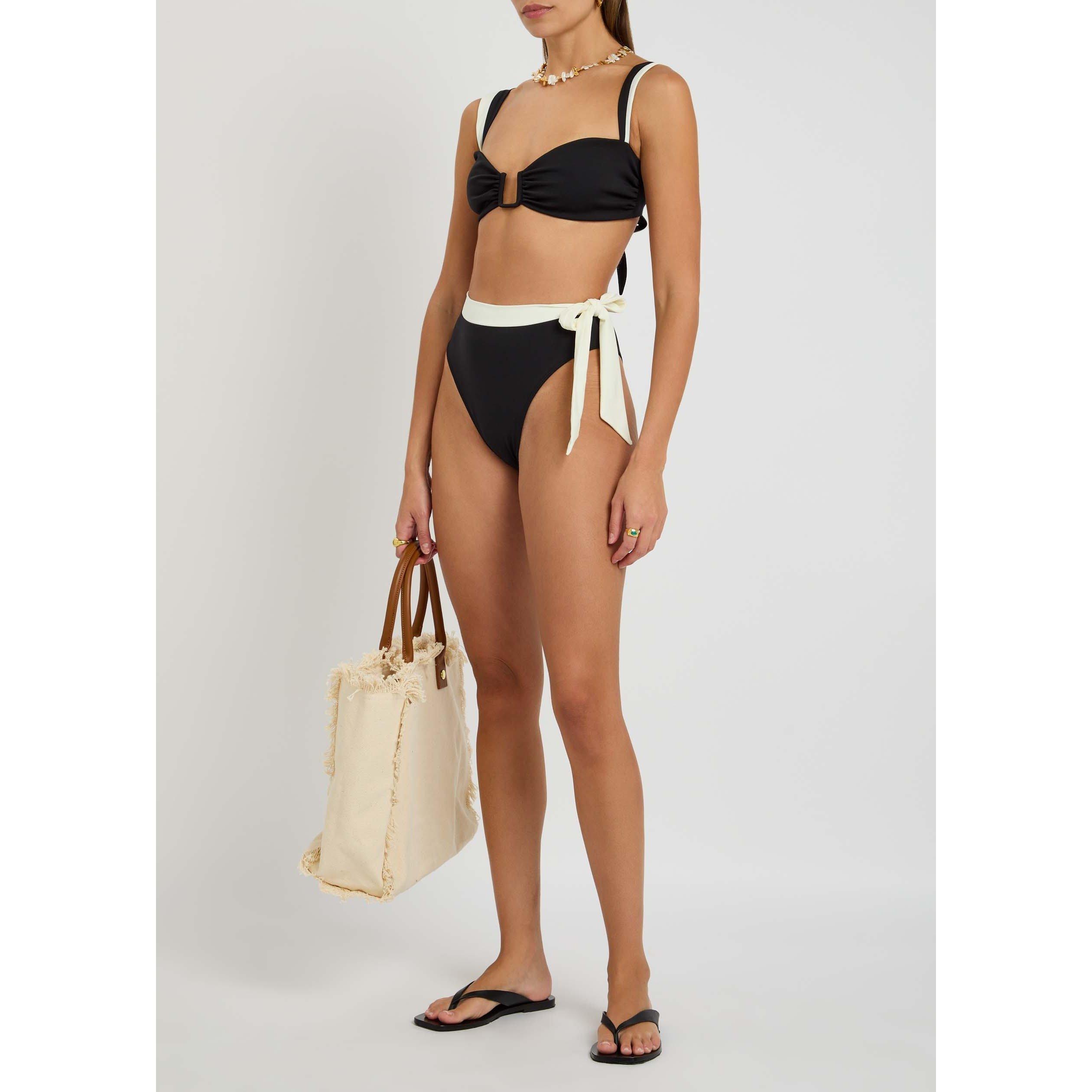 BLACK AND OTHER - Away That Day - Women's Tahiti High-Waisted Bikini Bottoms - 5