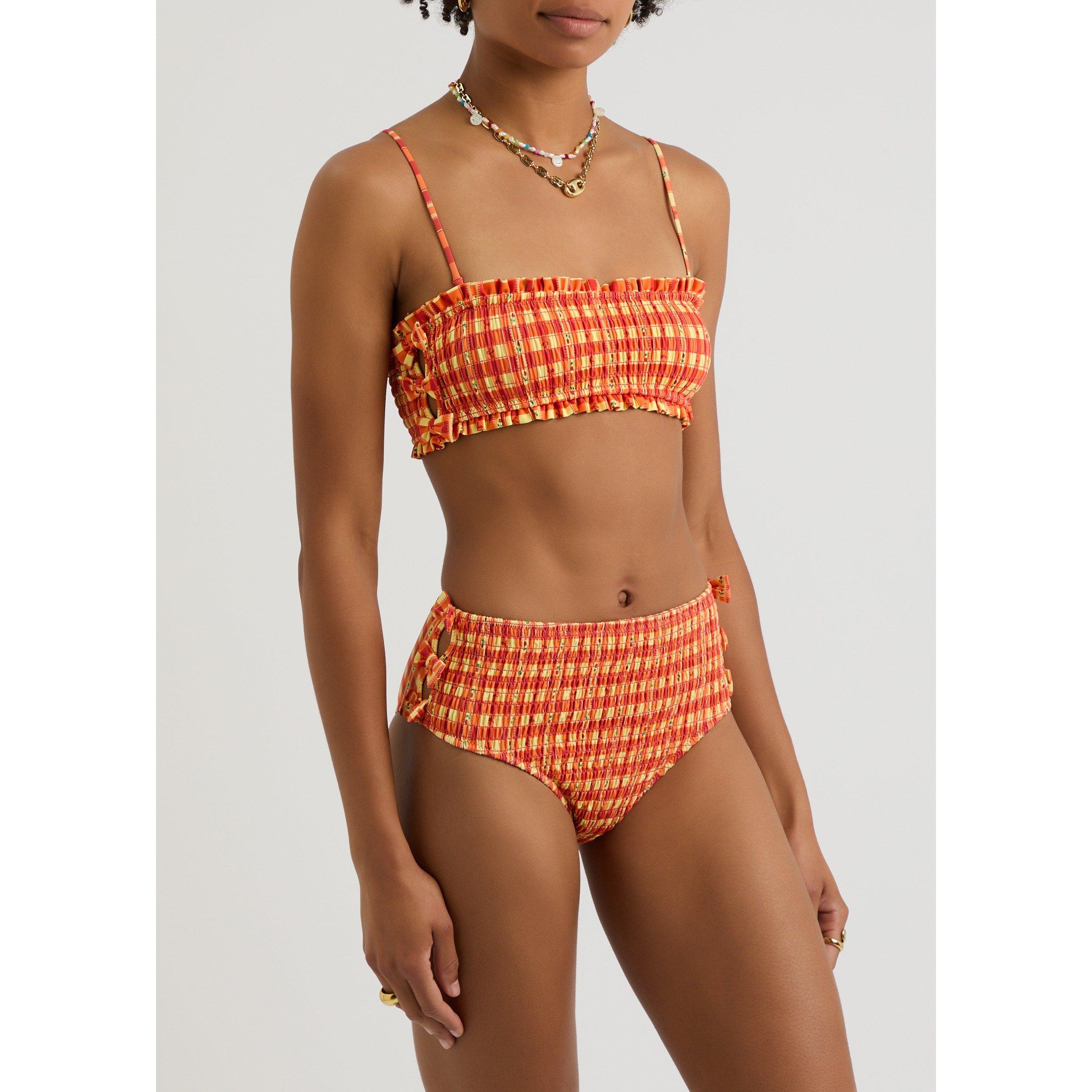 ORANGE - Damson Madder - SW JEZEBEL BIKINI TOP - 2