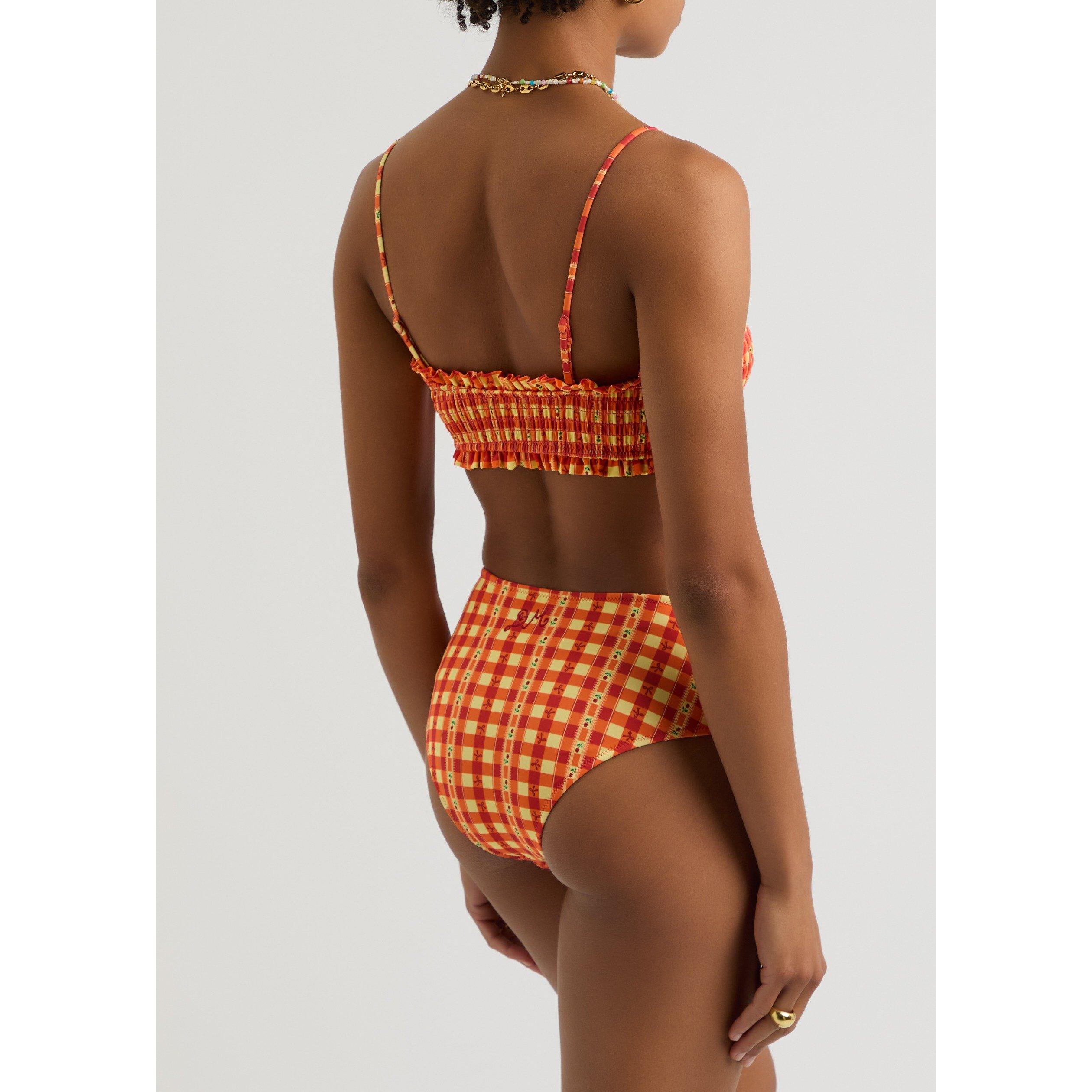 ORANGE - Damson Madder - SW JEZEBEL BIKINI TOP - 3