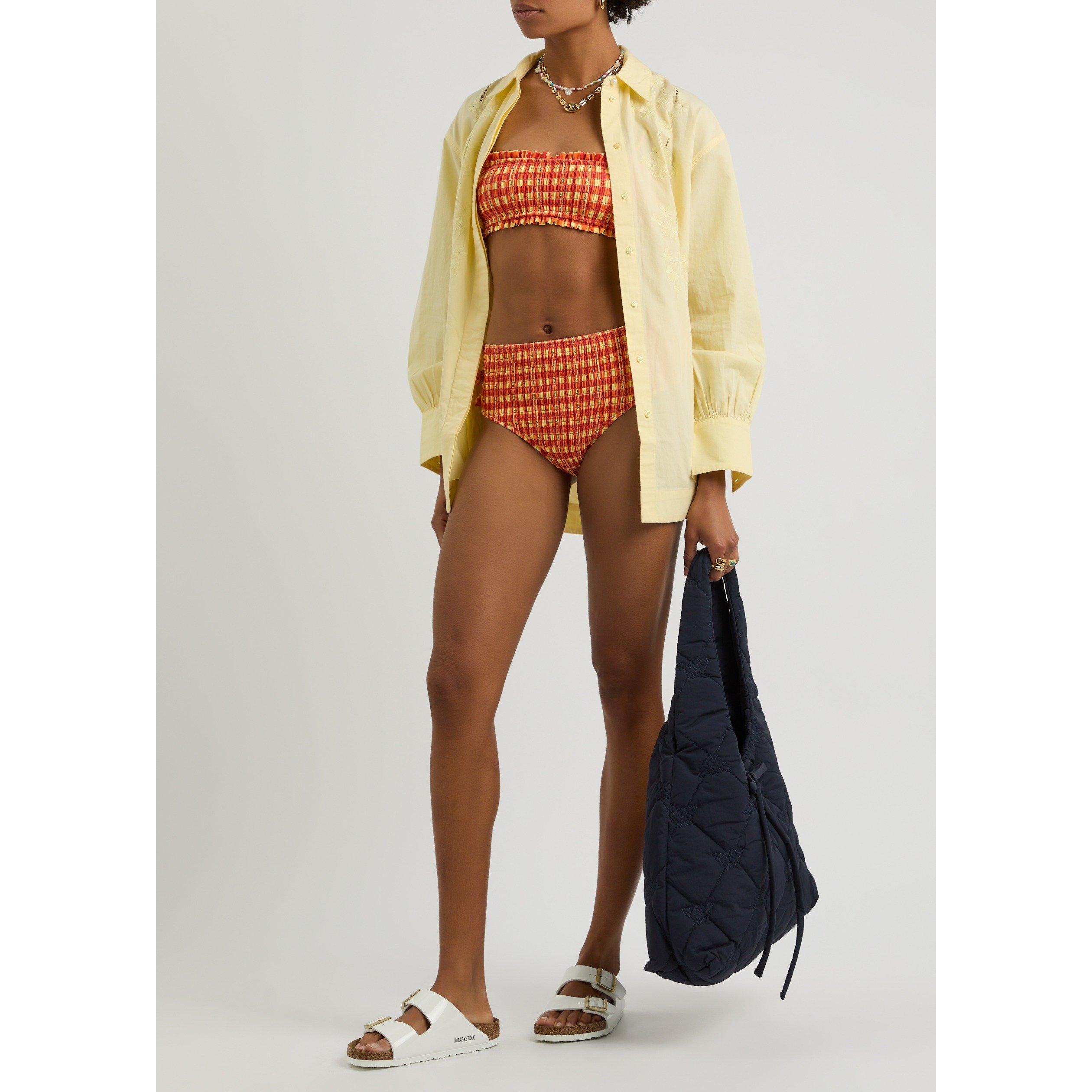 ORANGE - Damson Madder - SW JEZEBEL BIKINI TOP - 5