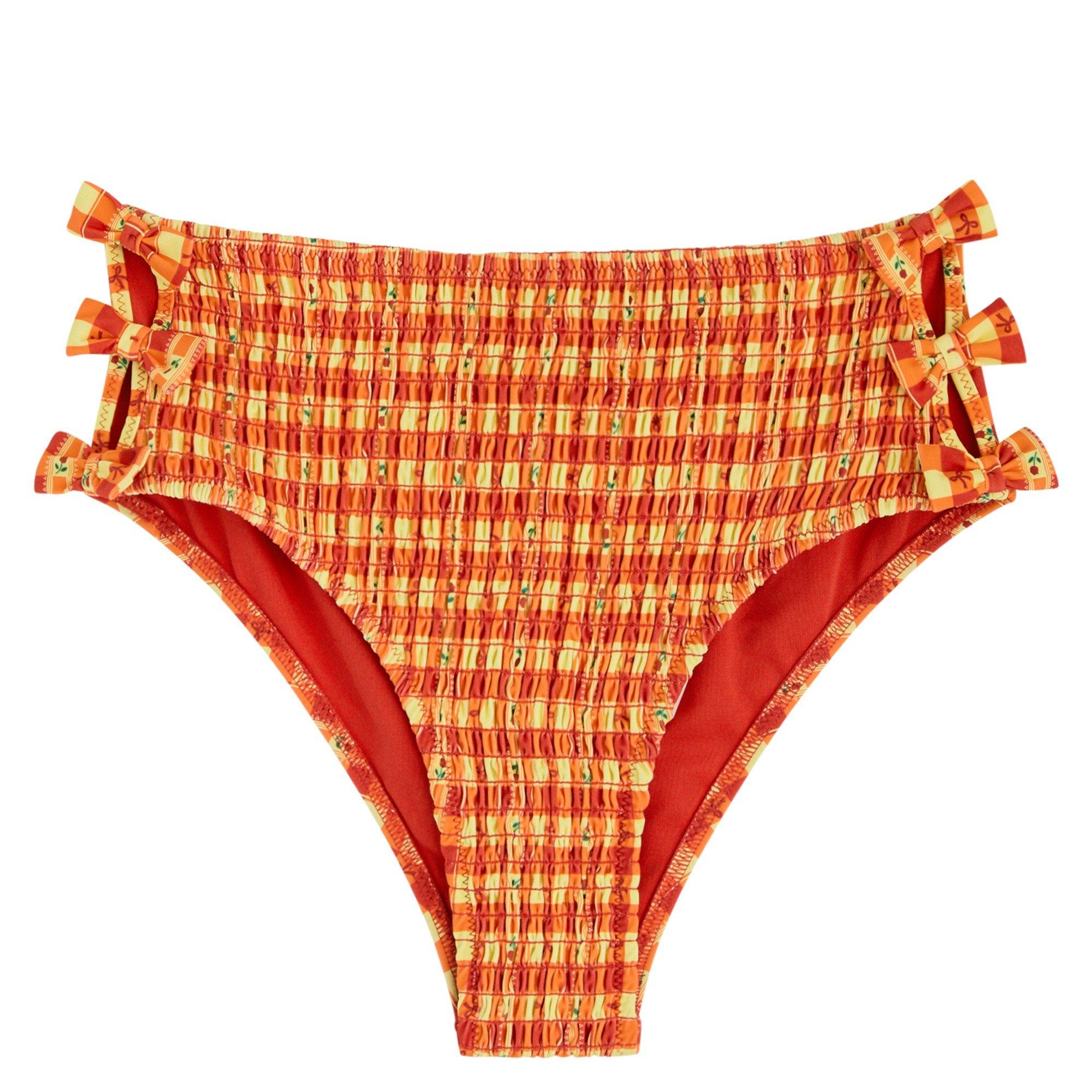 ORANGE - Damson Madder - SW JEZEBEL HIGH BIKINI BOTTOMS