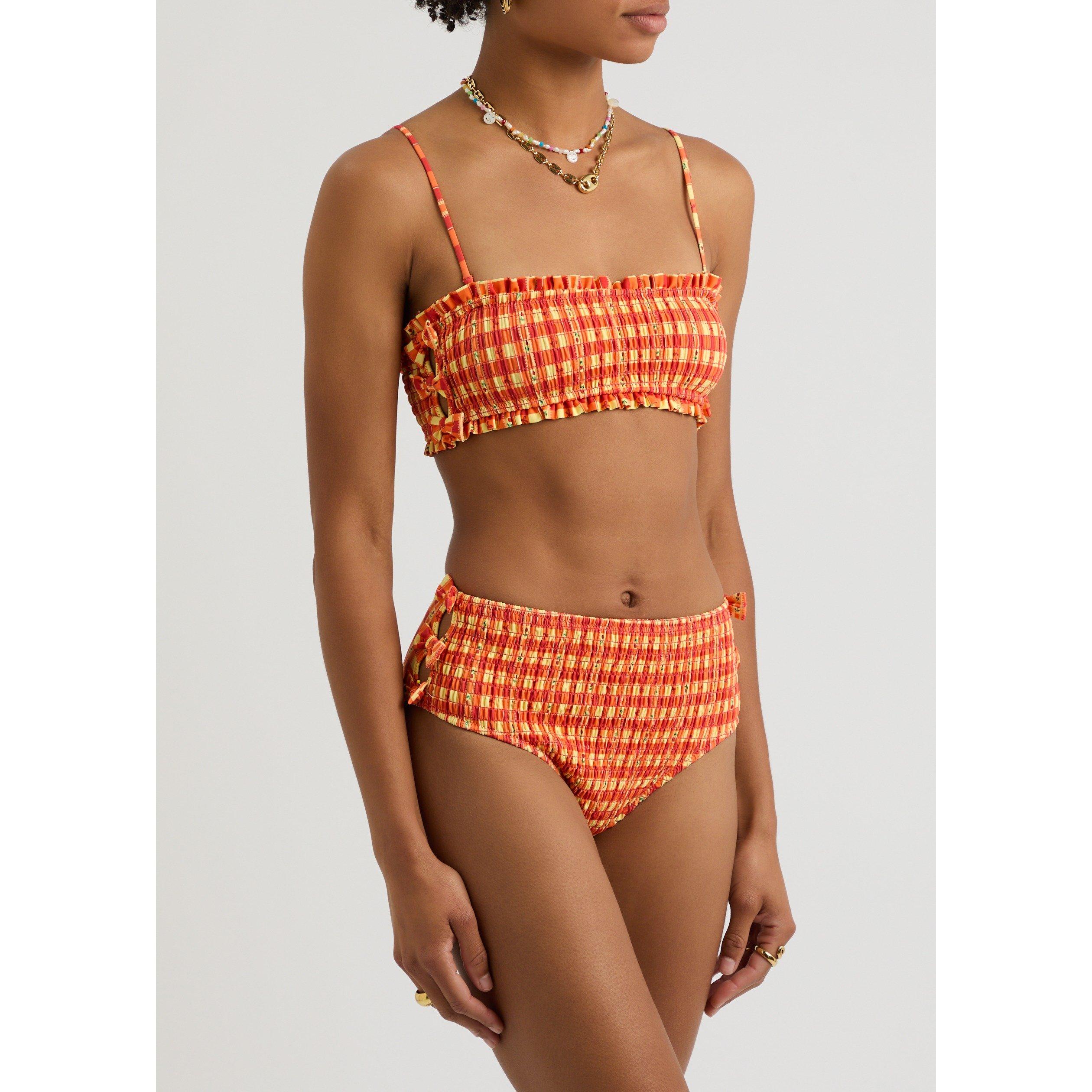 ORANGE - Damson Madder - SW JEZEBEL HIGH BIKINI BOTTOMS - 2
