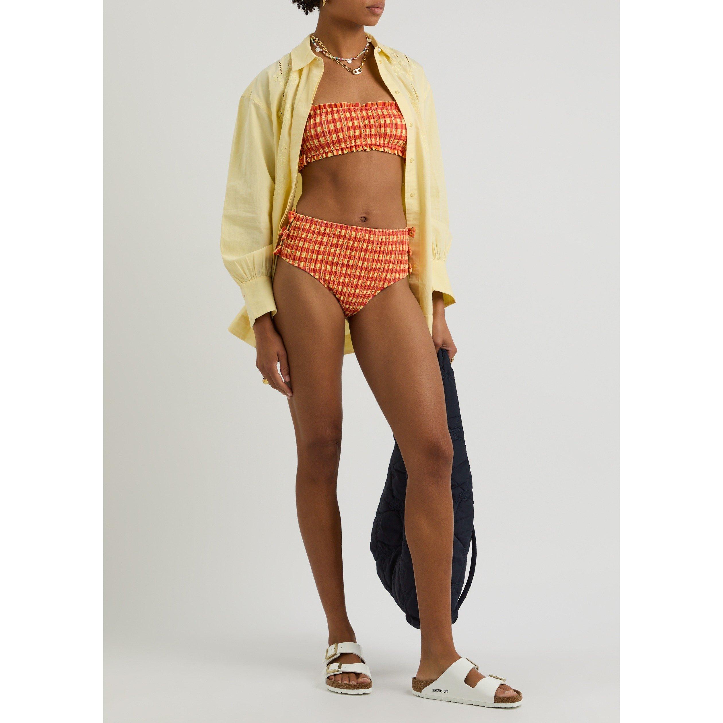 ORANGE - Damson Madder - SW JEZEBEL HIGH BIKINI BOTTOMS - 5