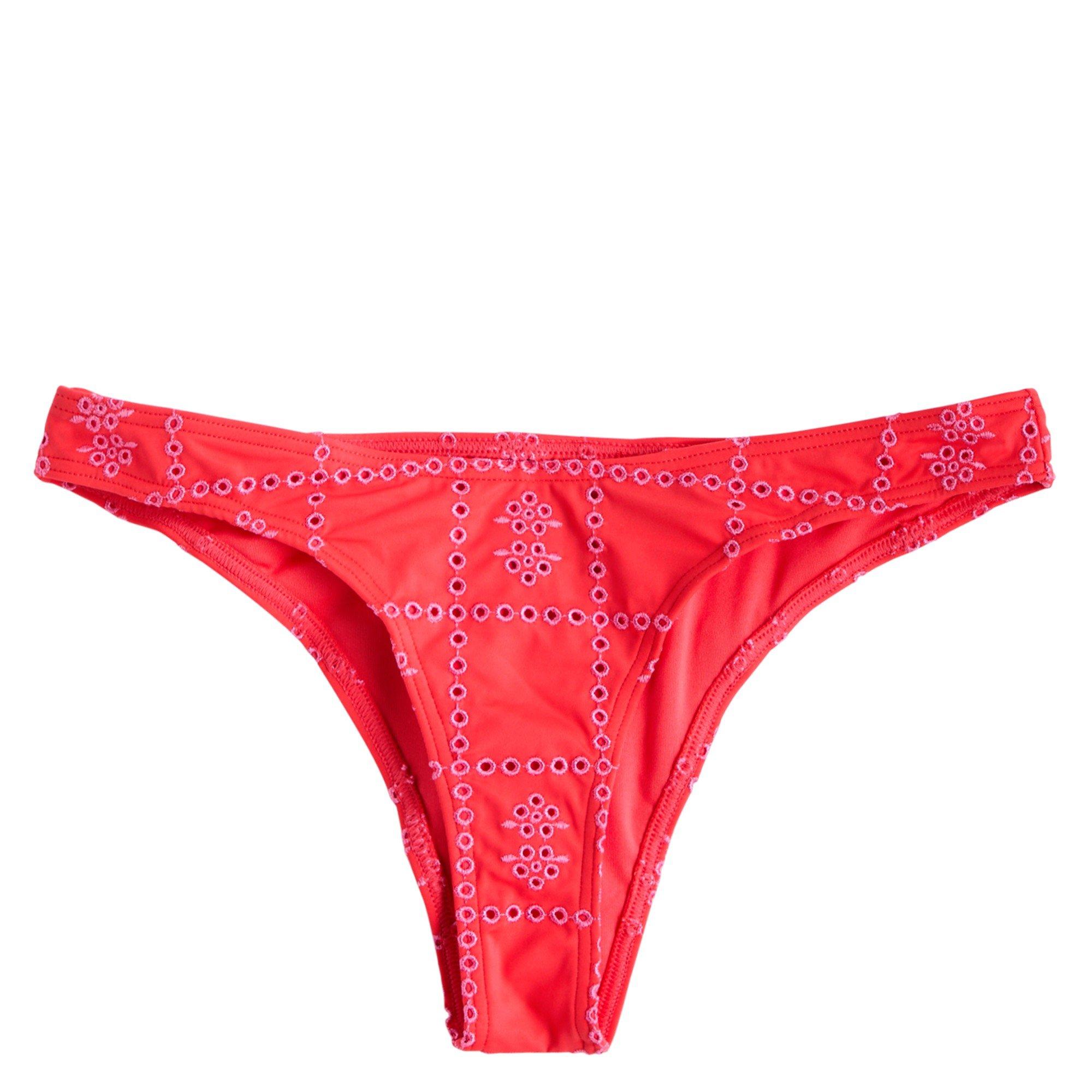RED - Damson Madder - SW HIGH LEG BIKINI BOTTOMS