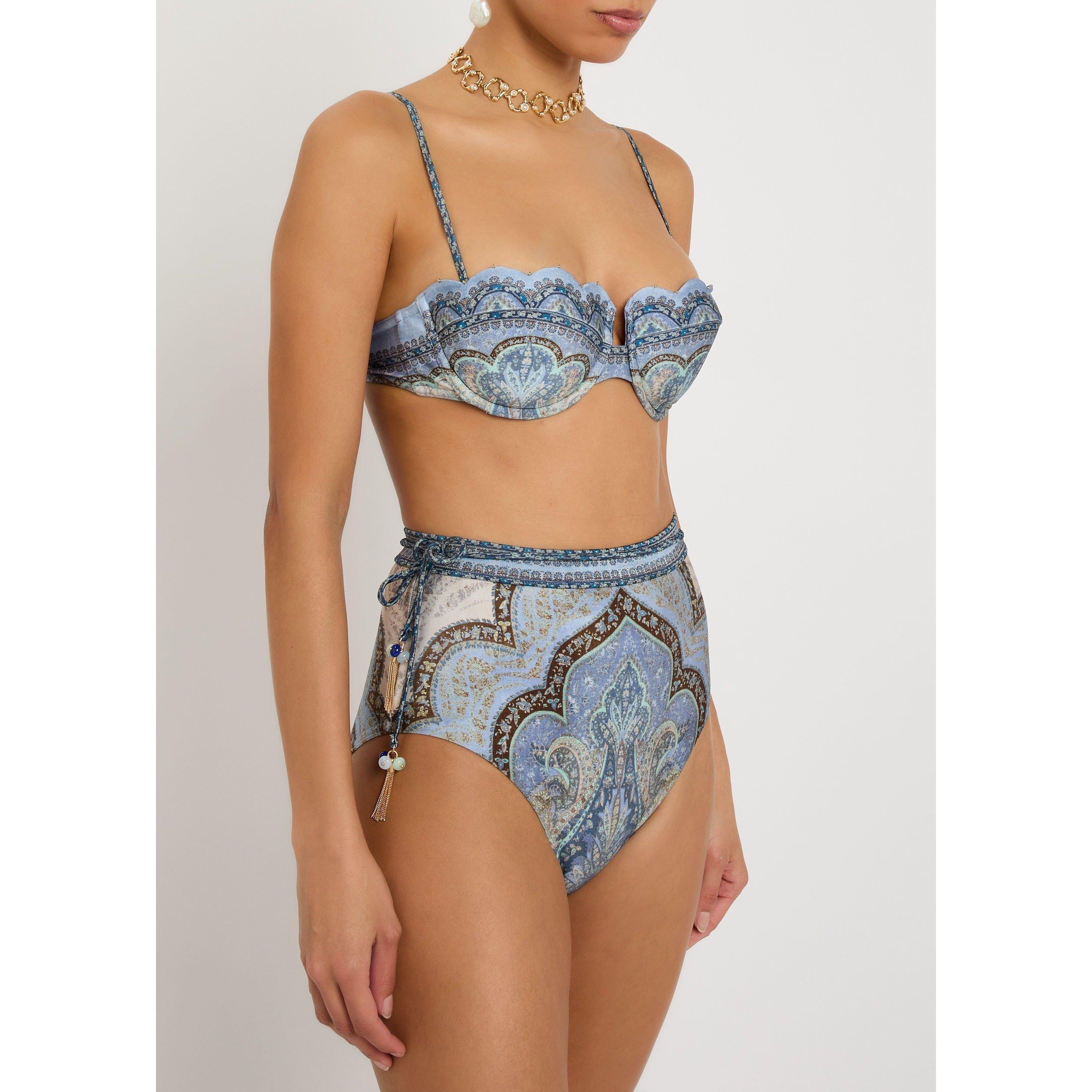 MULTICOLOURED 1 - Zimmermann - WANDERLUST SCALLOP BIKINI TOP - 2