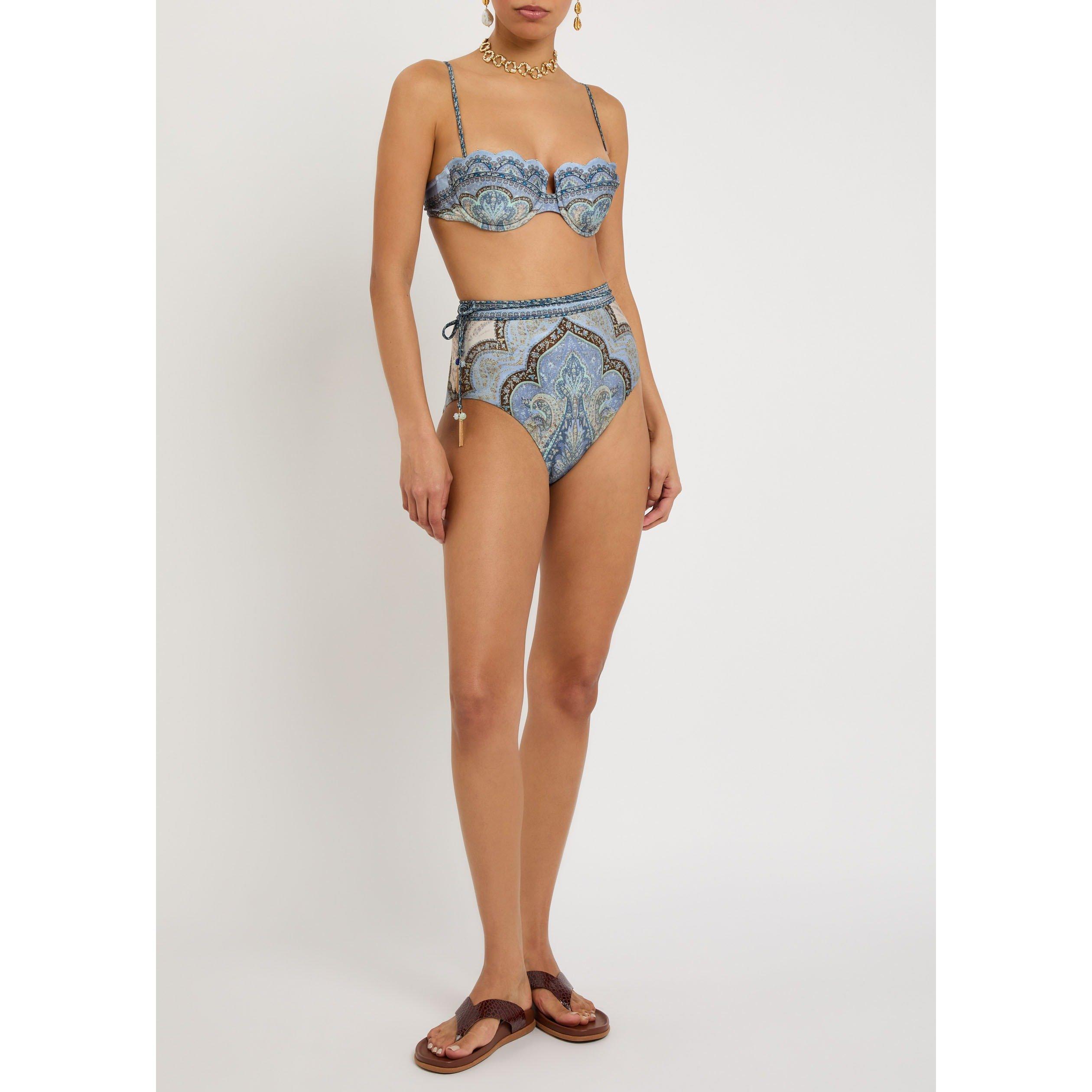MULTICOLOURED 1 - Zimmermann - WANDERLUST SCALLOP BIKINI TOP - 5