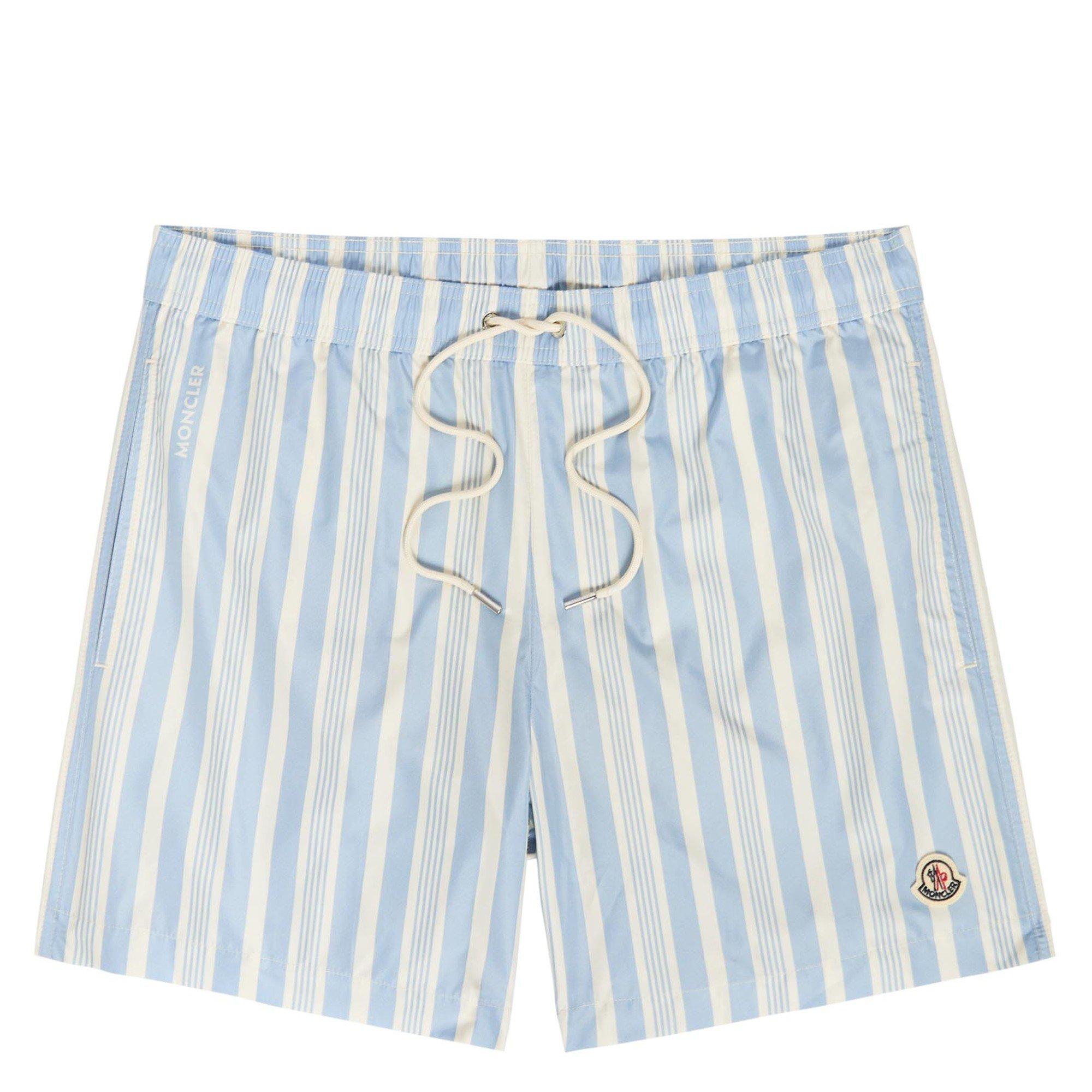 BLUE - Moncler - MON STRIPED SHORTS