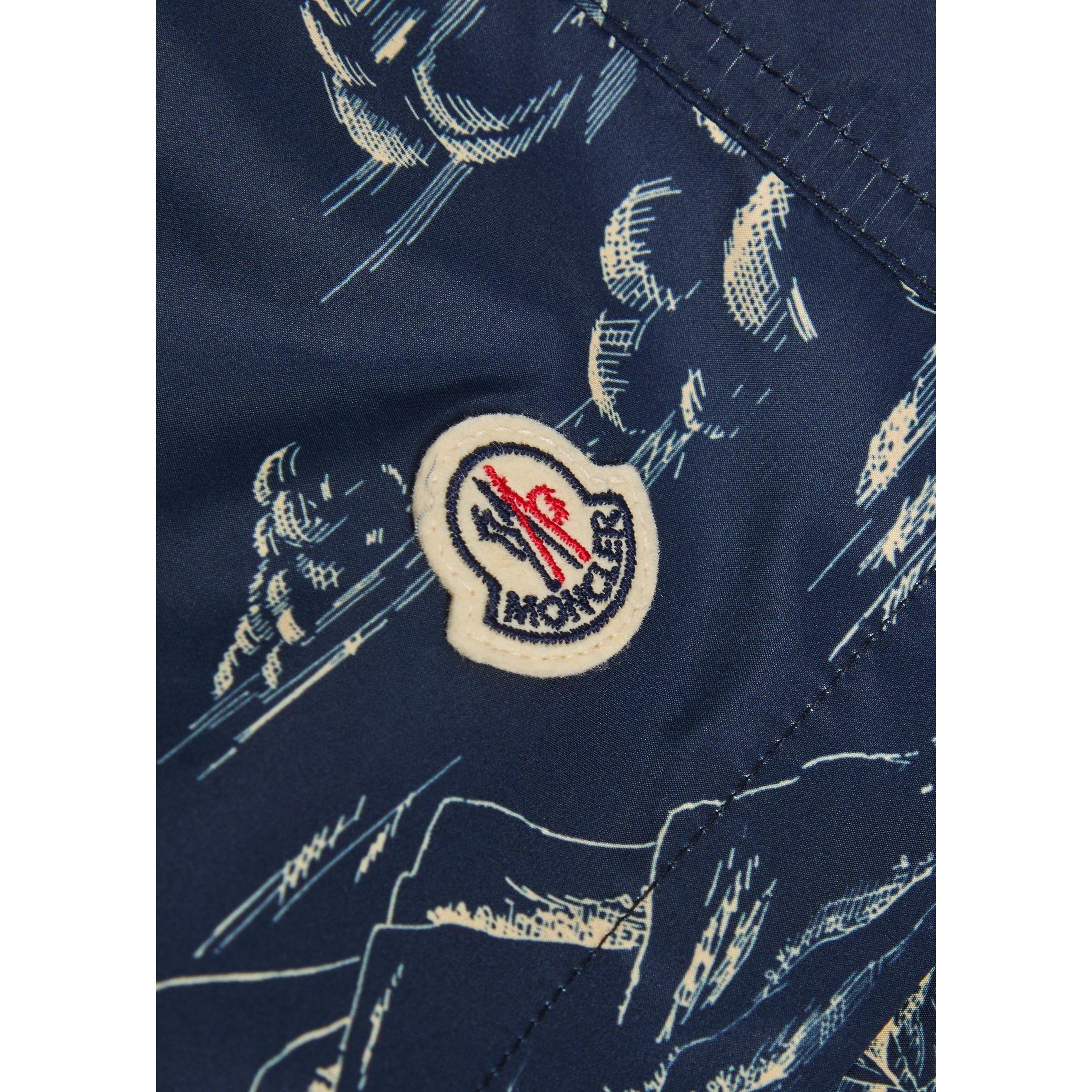 NAVY AND OTHER - Moncler - MON PRINT HAWAII SWIMSHORT - 4