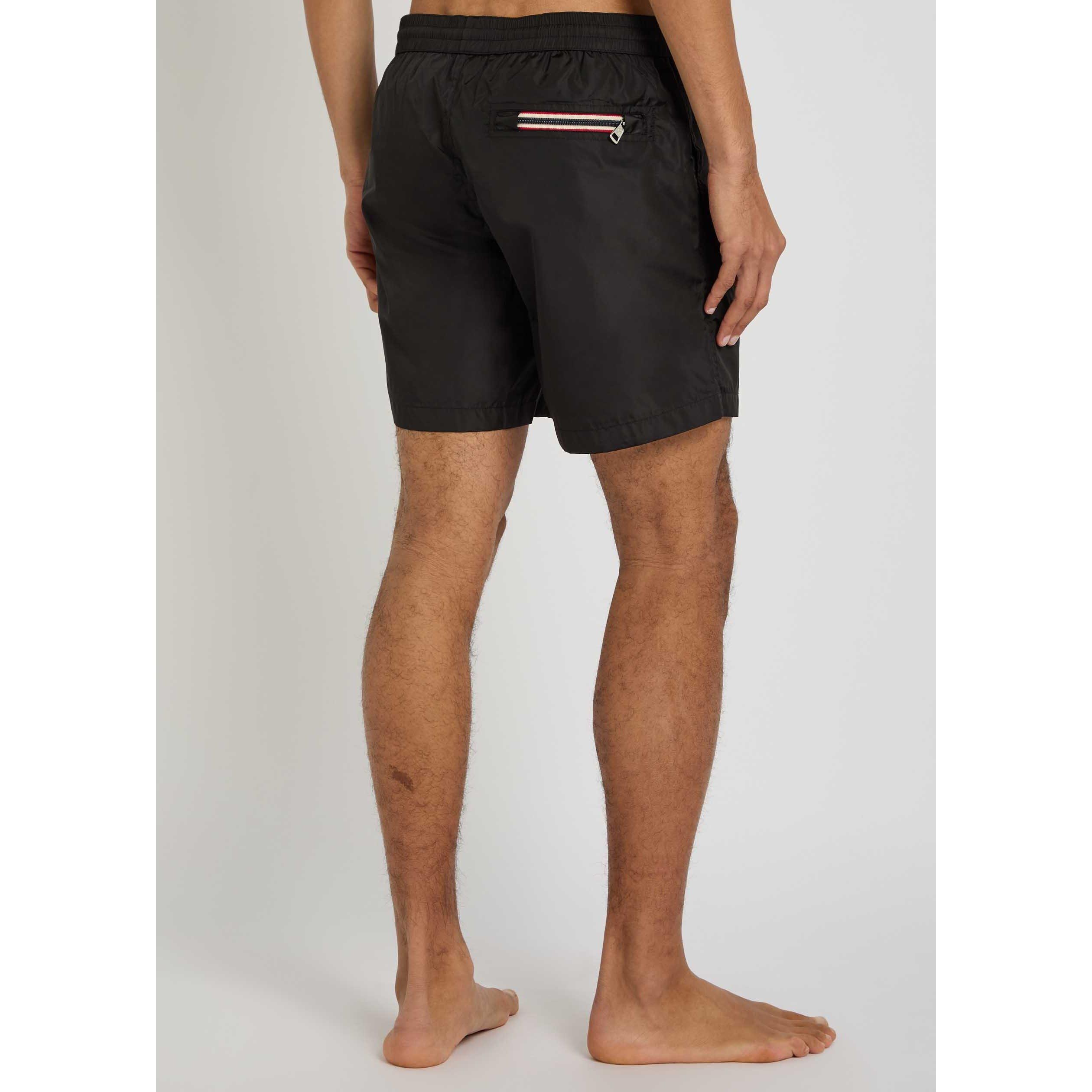 BLACK - Moncler - Men's Tri Logo Swim Shorts - 3