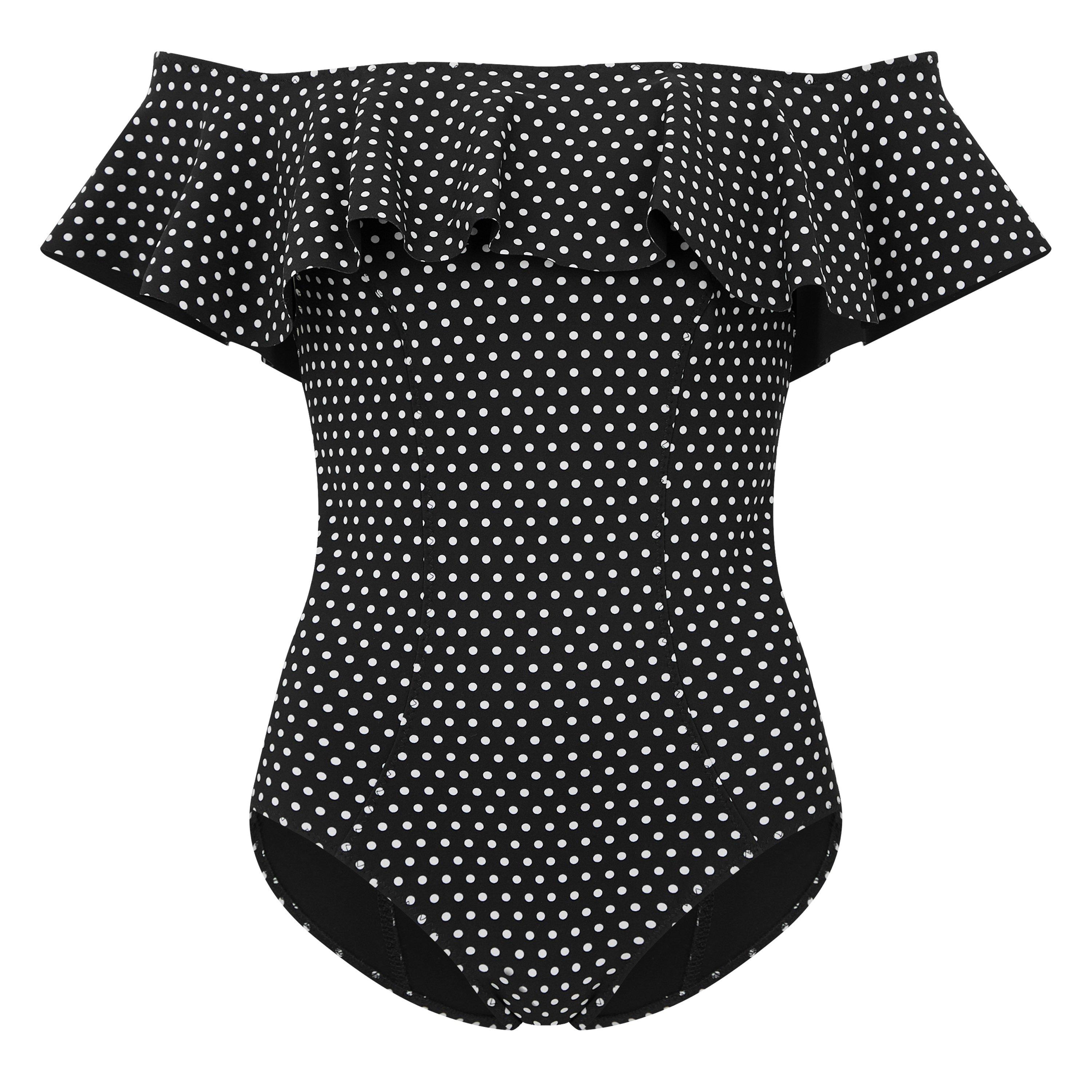 BLACK AND WHITE - Lisa Marie Fernandez - MIRA FLOUNCE POLKA 1 PC09 - 1