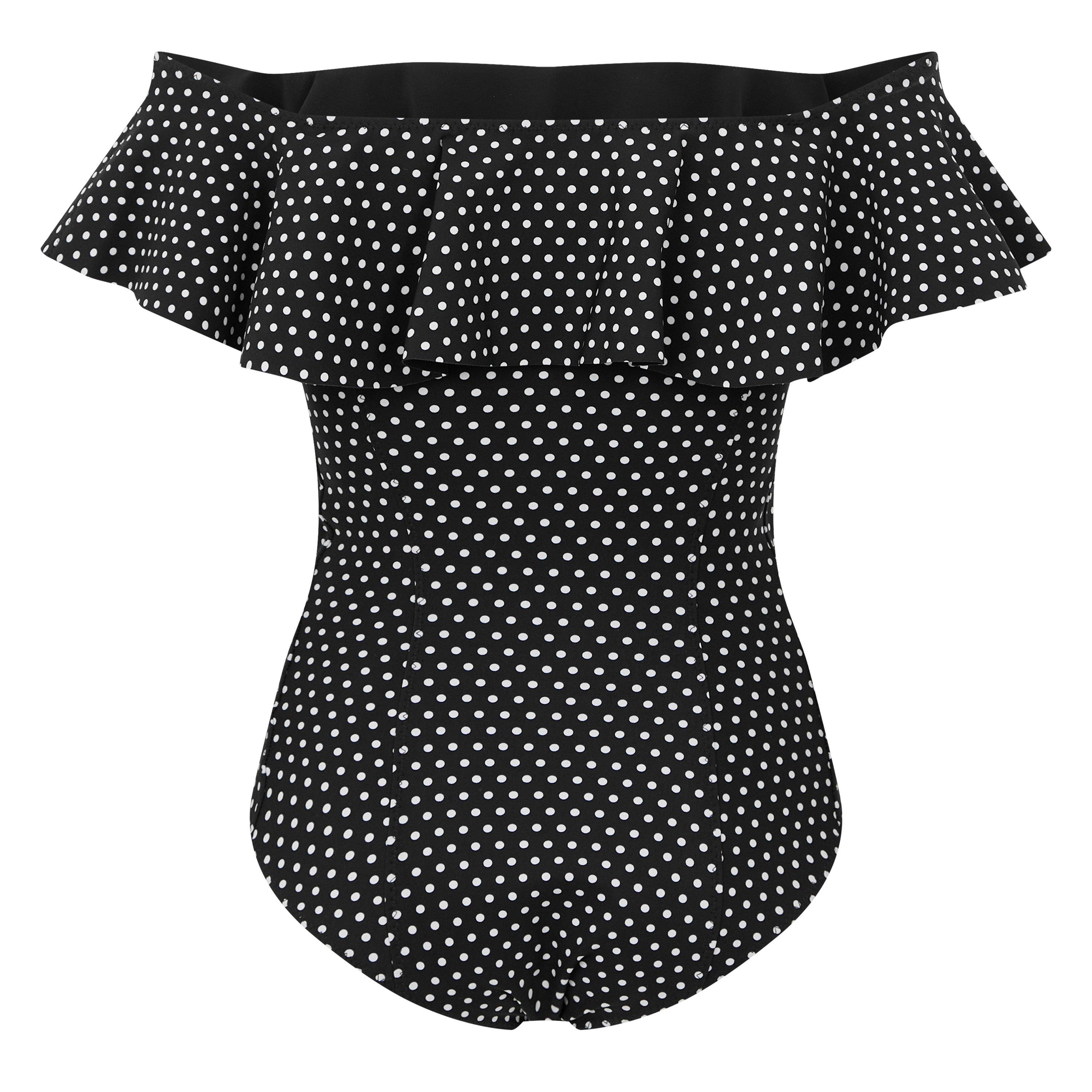 BLACK AND WHITE - Lisa Marie Fernandez - MIRA FLOUNCE POLKA 1 PC09 - 2