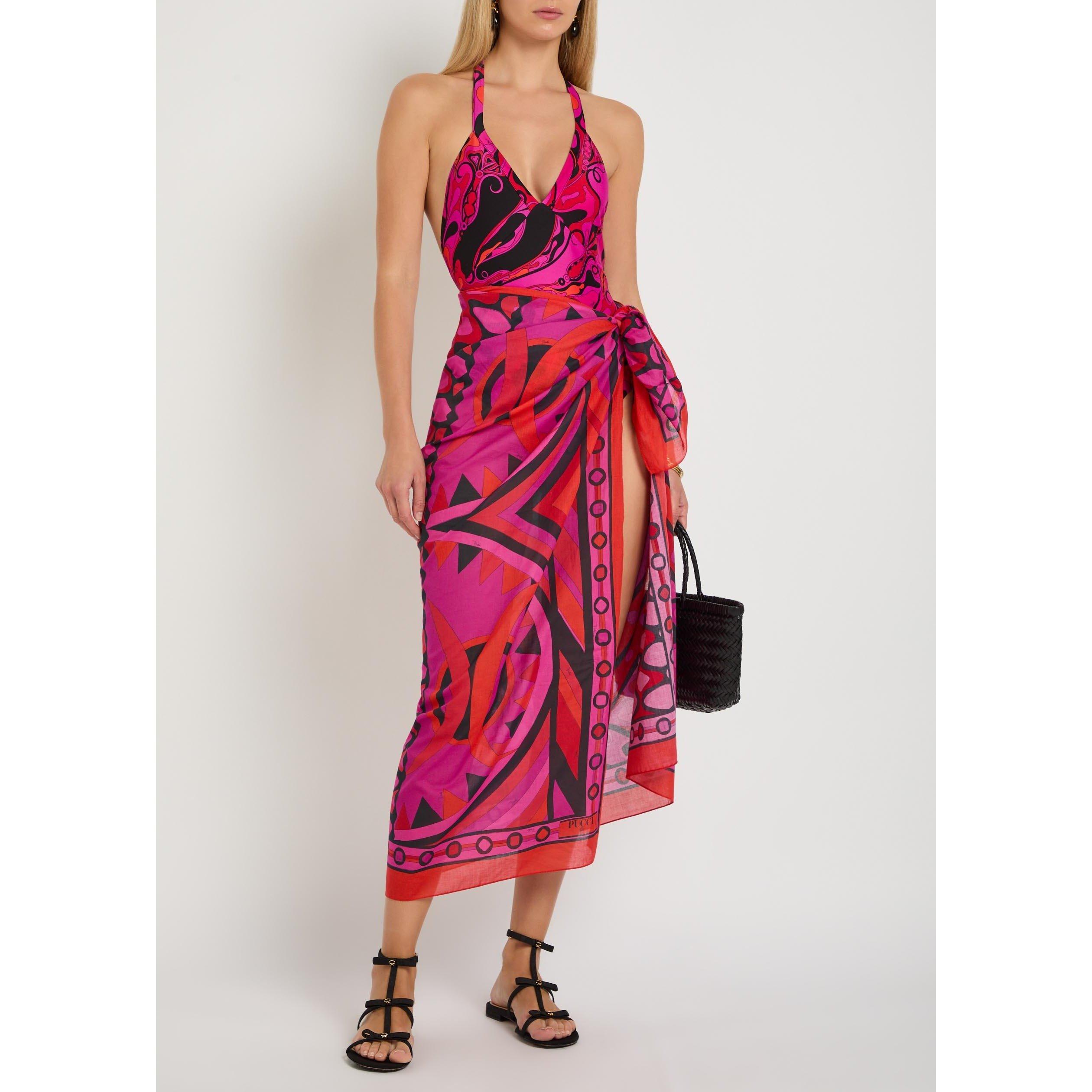 PINK AND OTHER - PUCCI - Women's High Leg One-Piece Swimsuit - 5