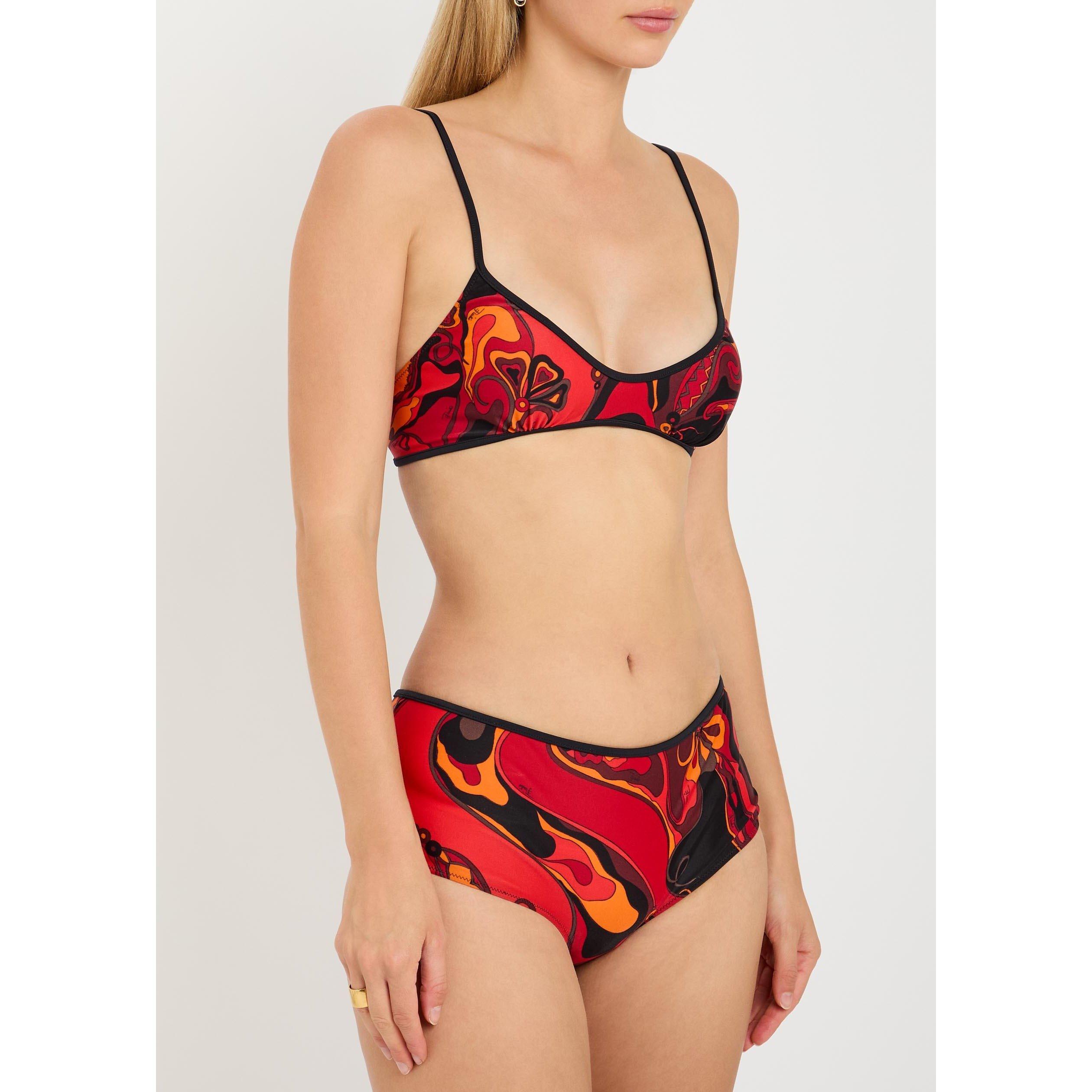 ORANGE AND OTHE - PUCCI - Women's Floral Bikini Brief - 2