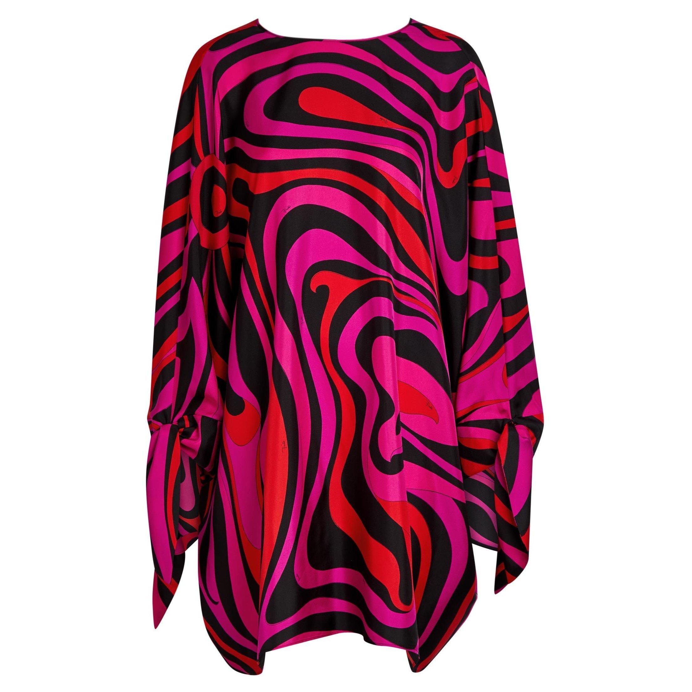 PINK AND OTHER - PUCCI - CAFTANO - SILK TWILL