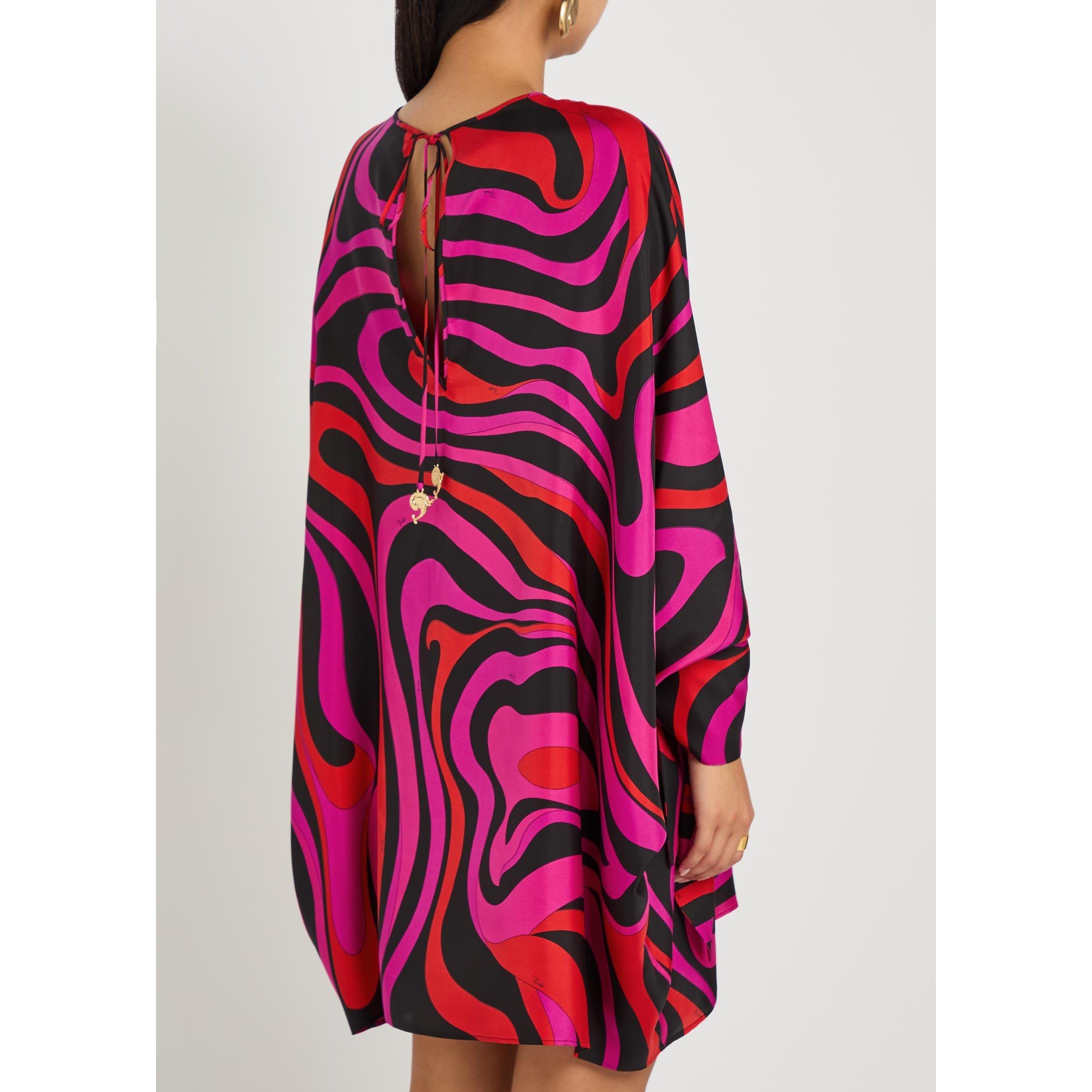 PINK AND OTHER - PUCCI - Women's Long-Sleeve Silk Kaftan - 3