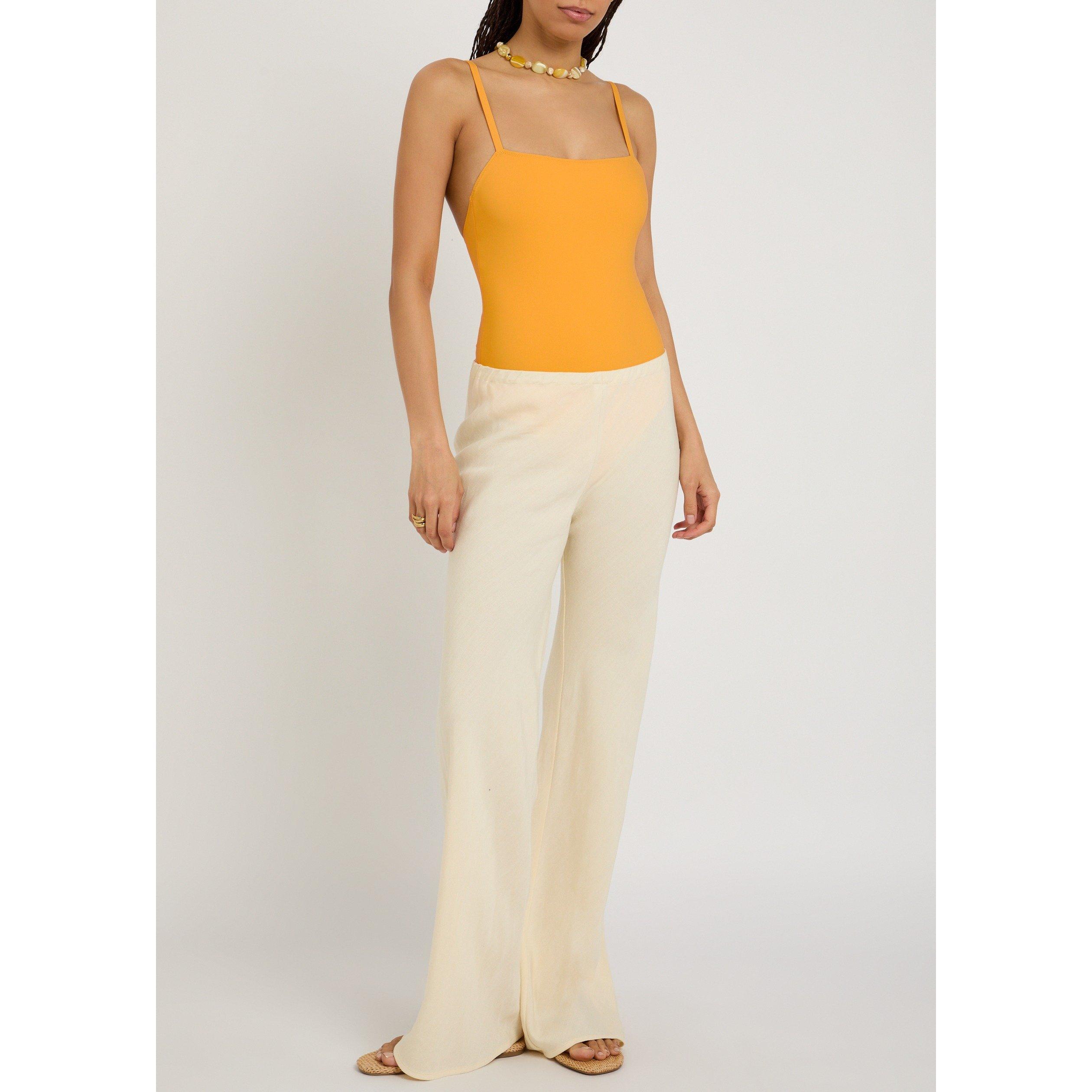 YELLOW - Nounou - Women's Antia Square-Neck One-Piece Swimsuit - 5