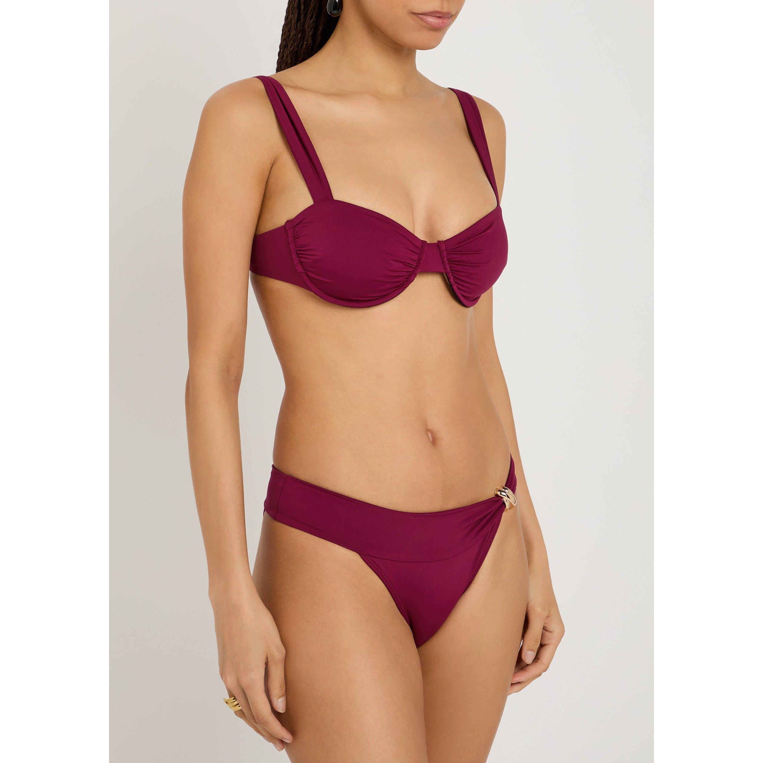 DARK PURPLE - Away That Day - BT FORMENTERA STRPLESS BIKINI - 2