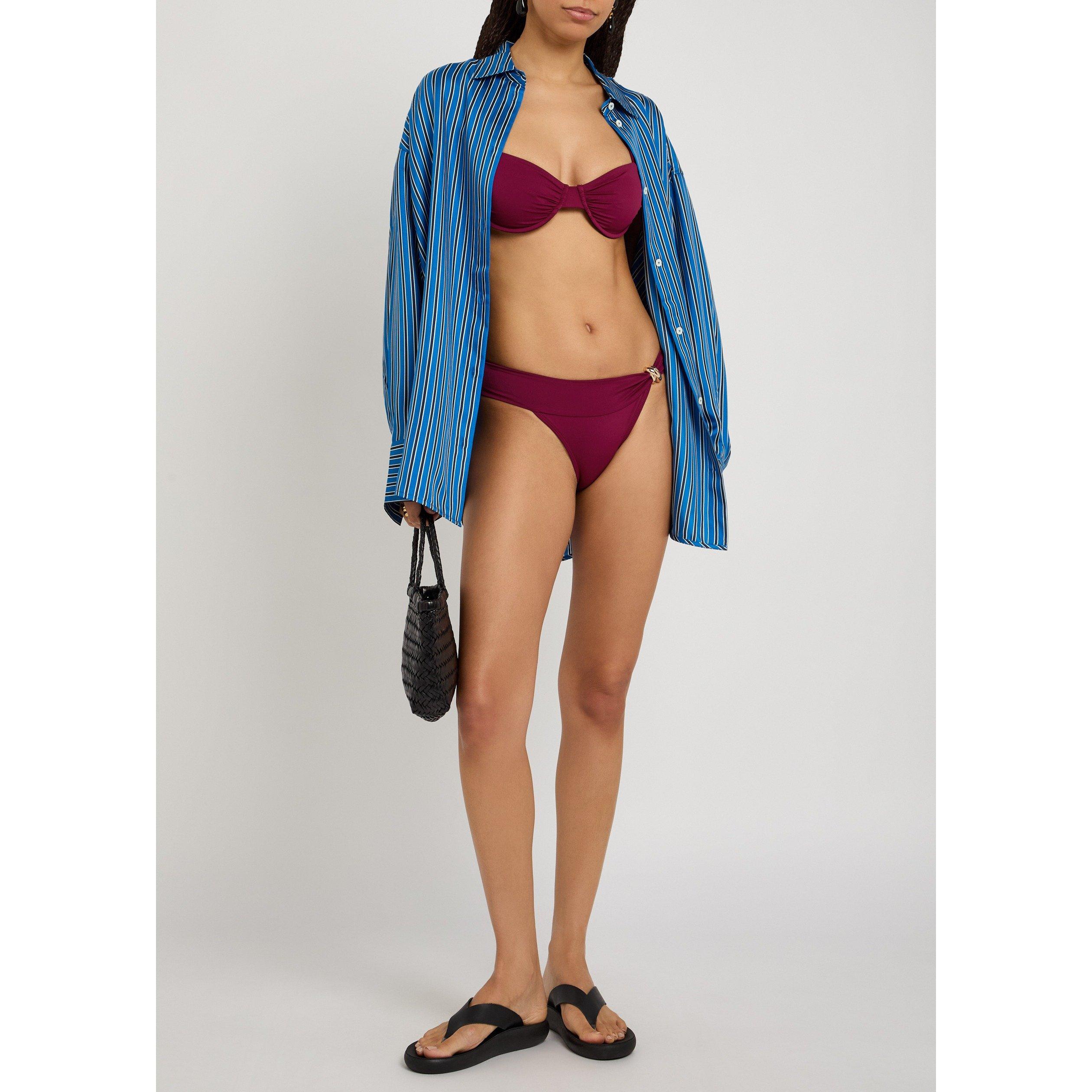 DARK PURPLE - Away That Day - BT FORMENTERA STRPLESS BIKINI - 5