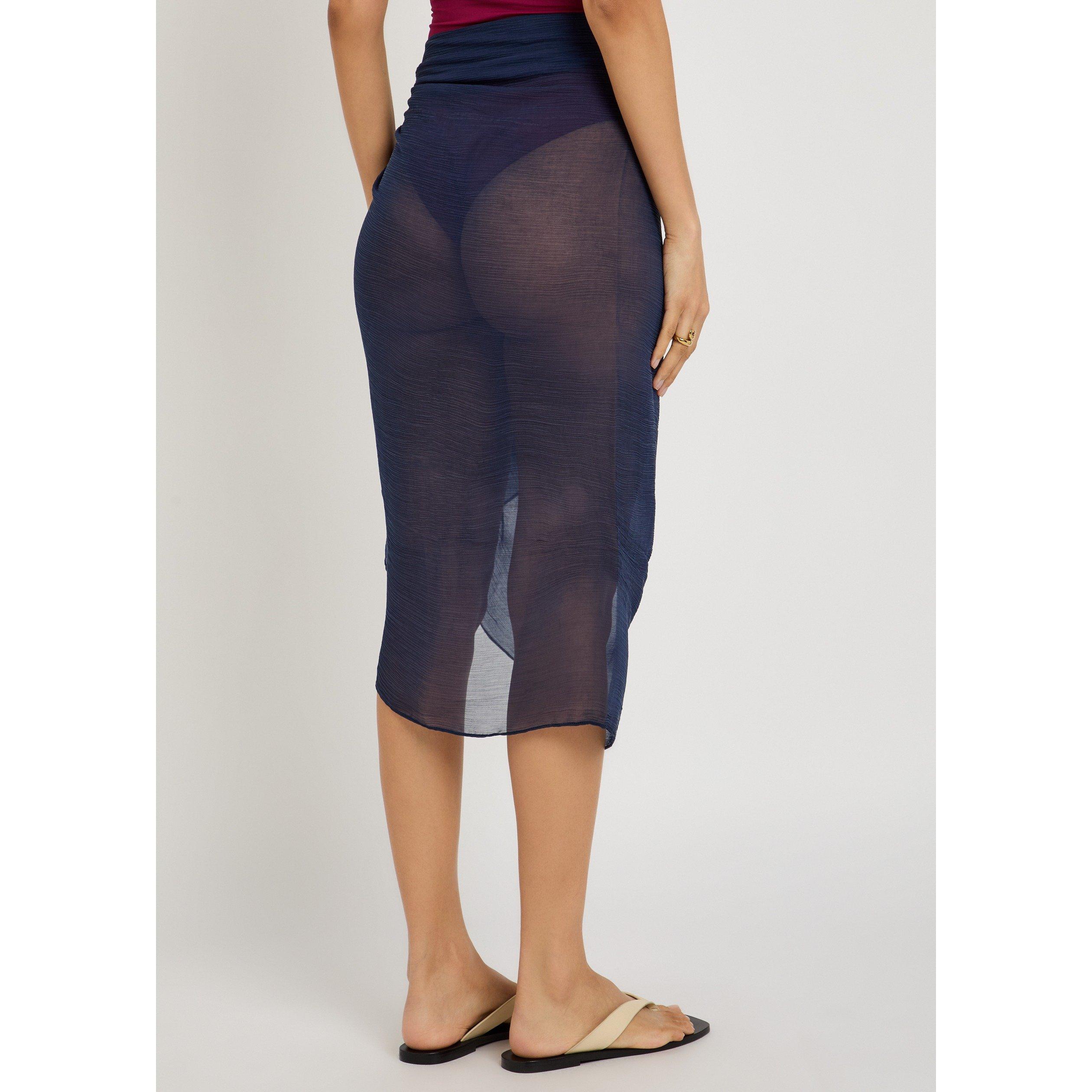 NAVY - Away That Day - Women's Santorini Viscose Sarong - 3