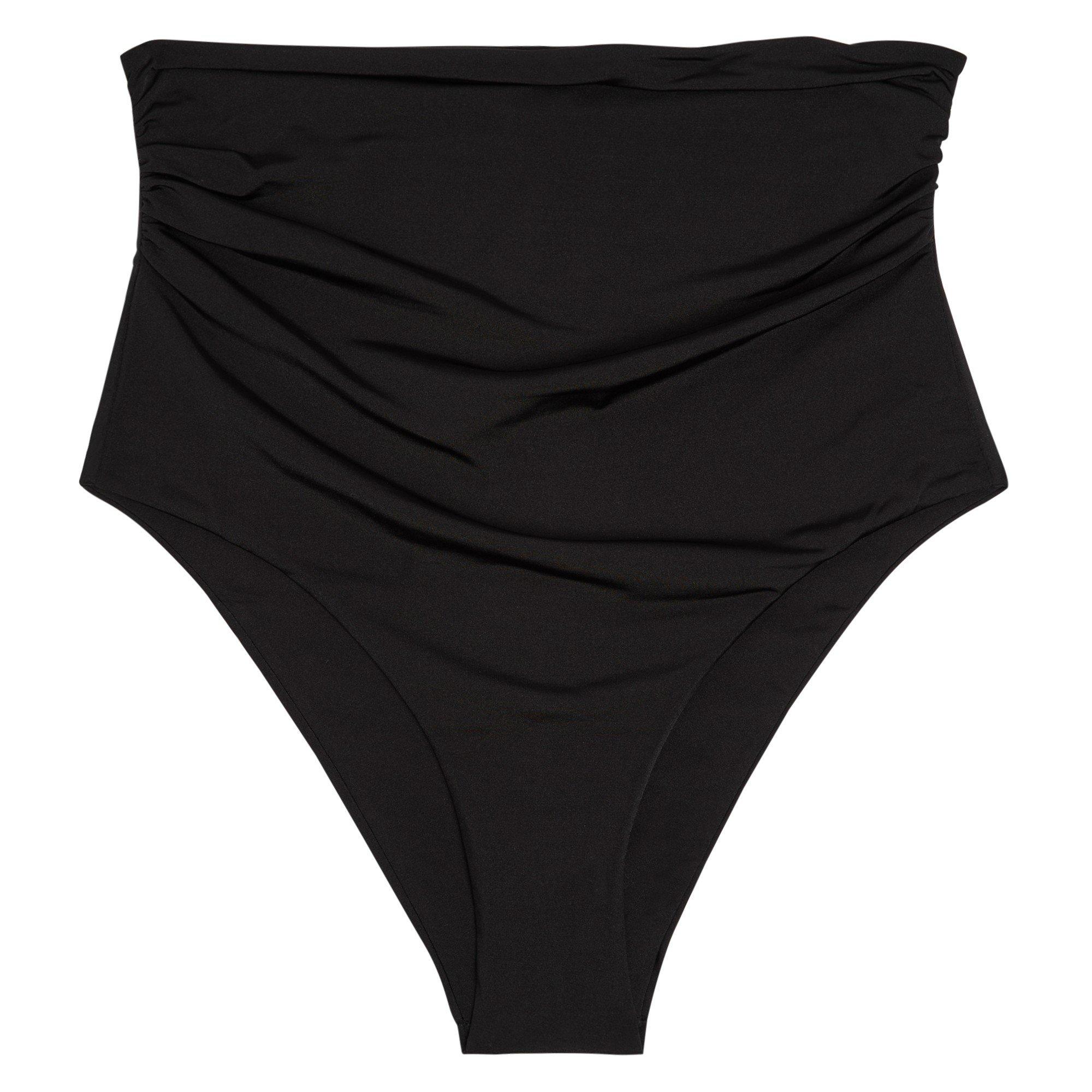 BLACK - Max Mara - BB RUCHED HW BIKINI BTM